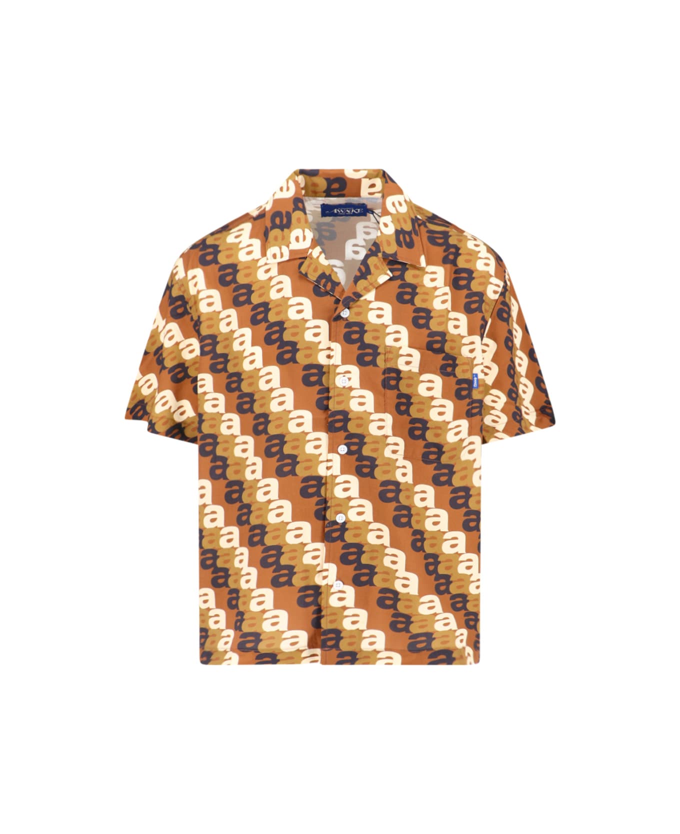 Awake NY 'triple A Camp' Shirt - Brown シャツ
