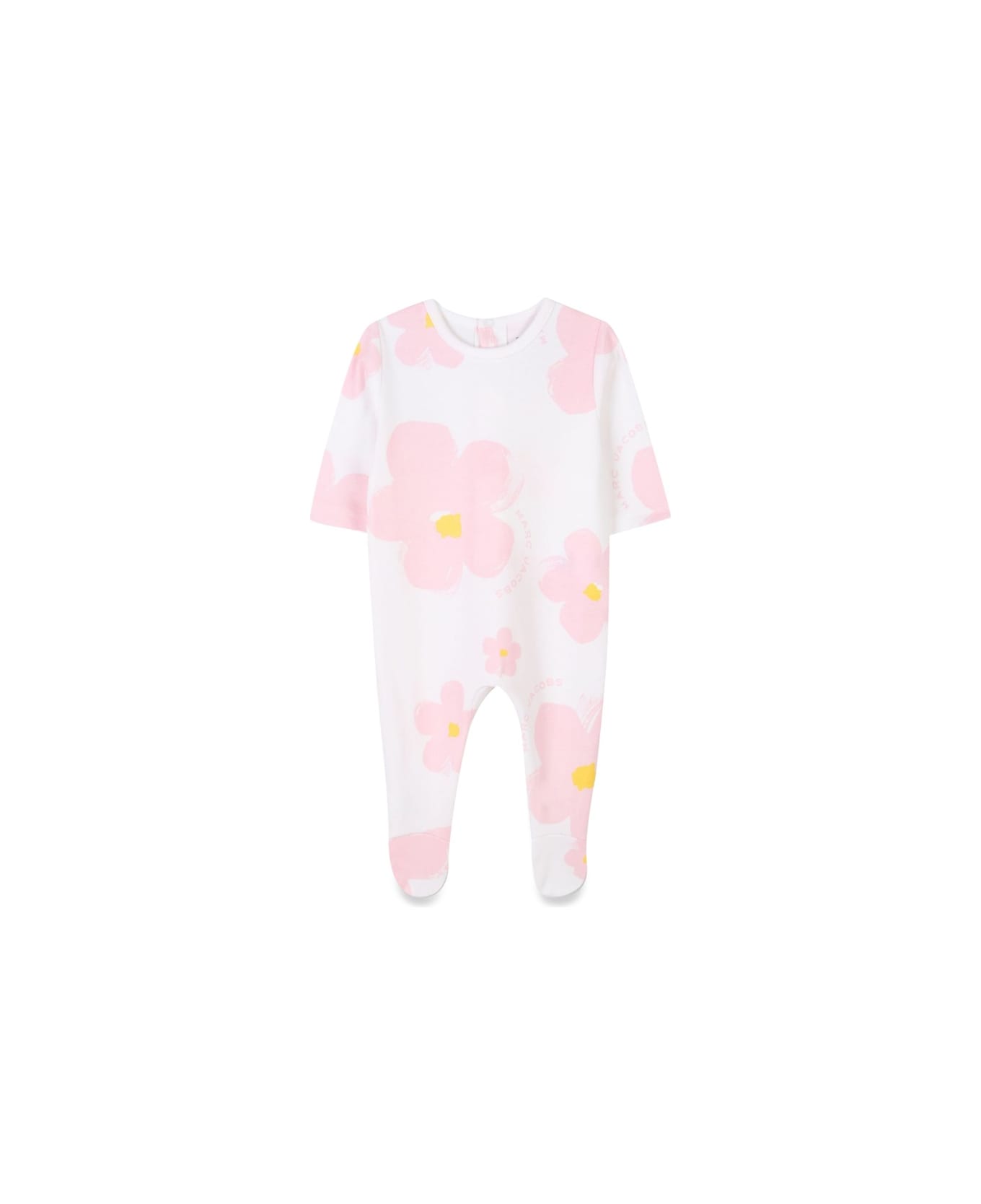 Marc Jacobs Pajama Set With Bib And Hat - IVORY