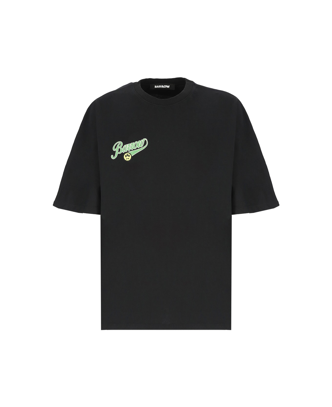 Barrow T-shirt With Logo - Black/Green シャツ