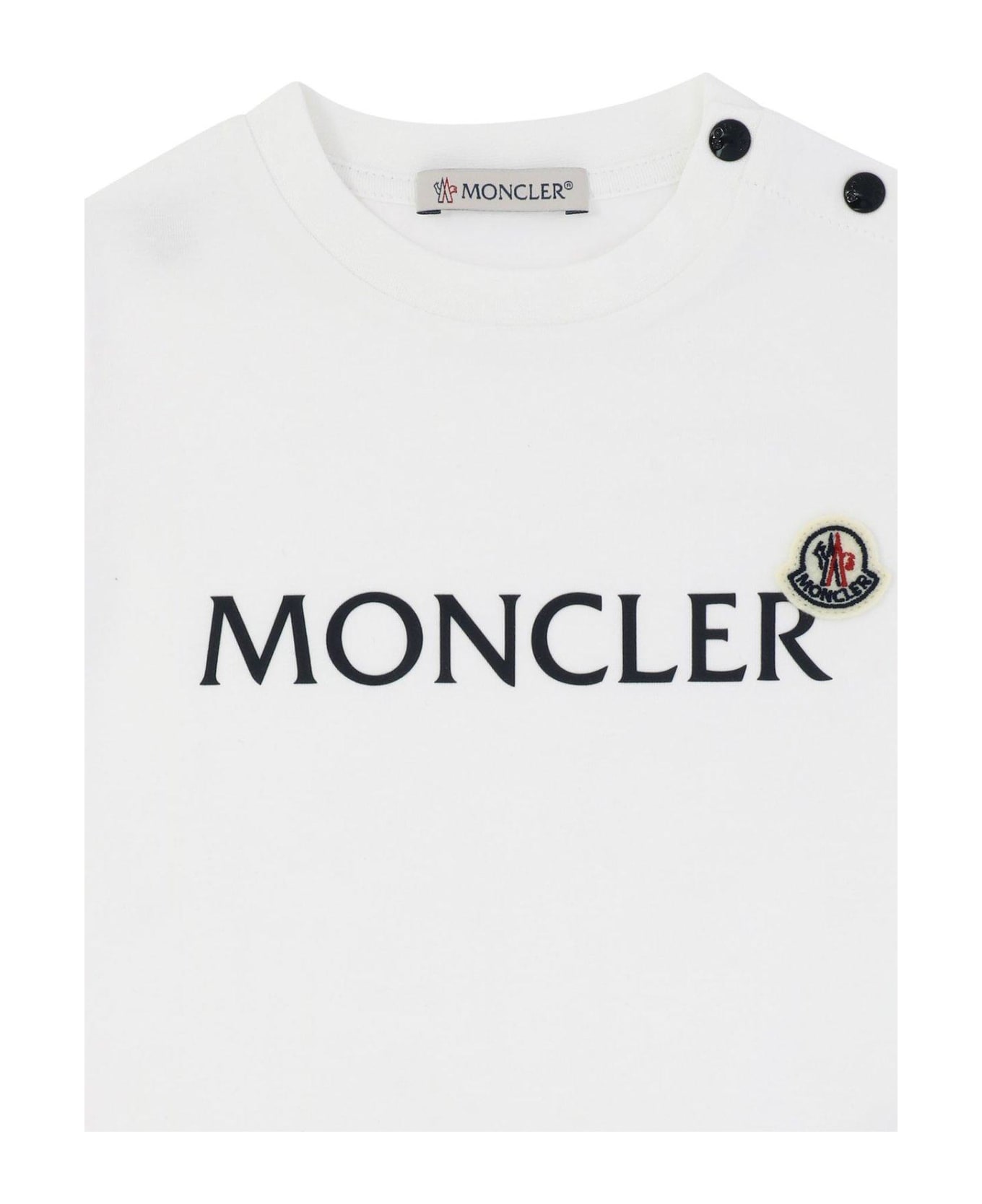 Moncler Logo-printed Two-piece Jersey Short Set