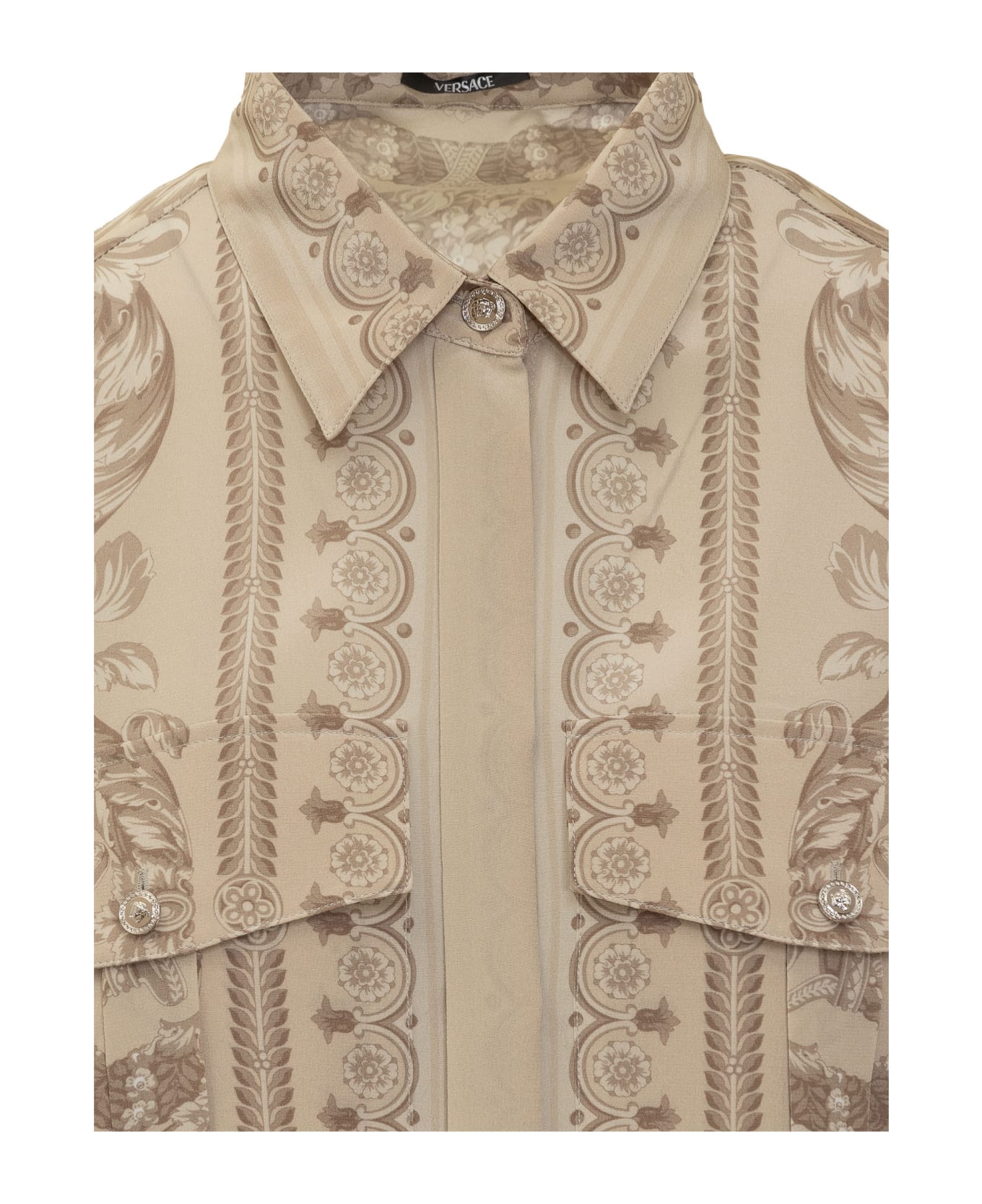 Versace 'barocco' Shirt - SAND シャツ