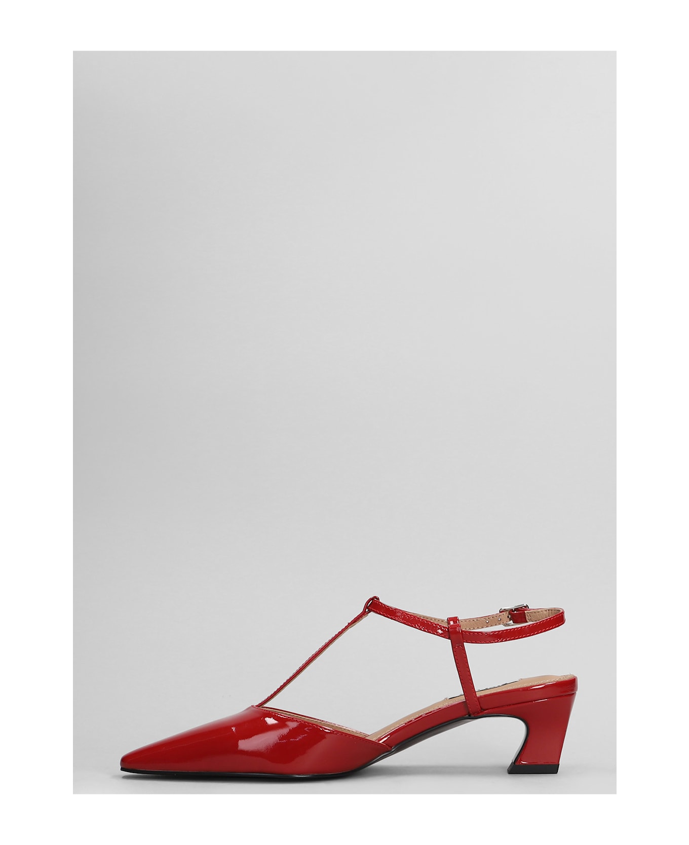 Bibi Lou Nina Slingback 50 Pumps In Red Patent Leather - red