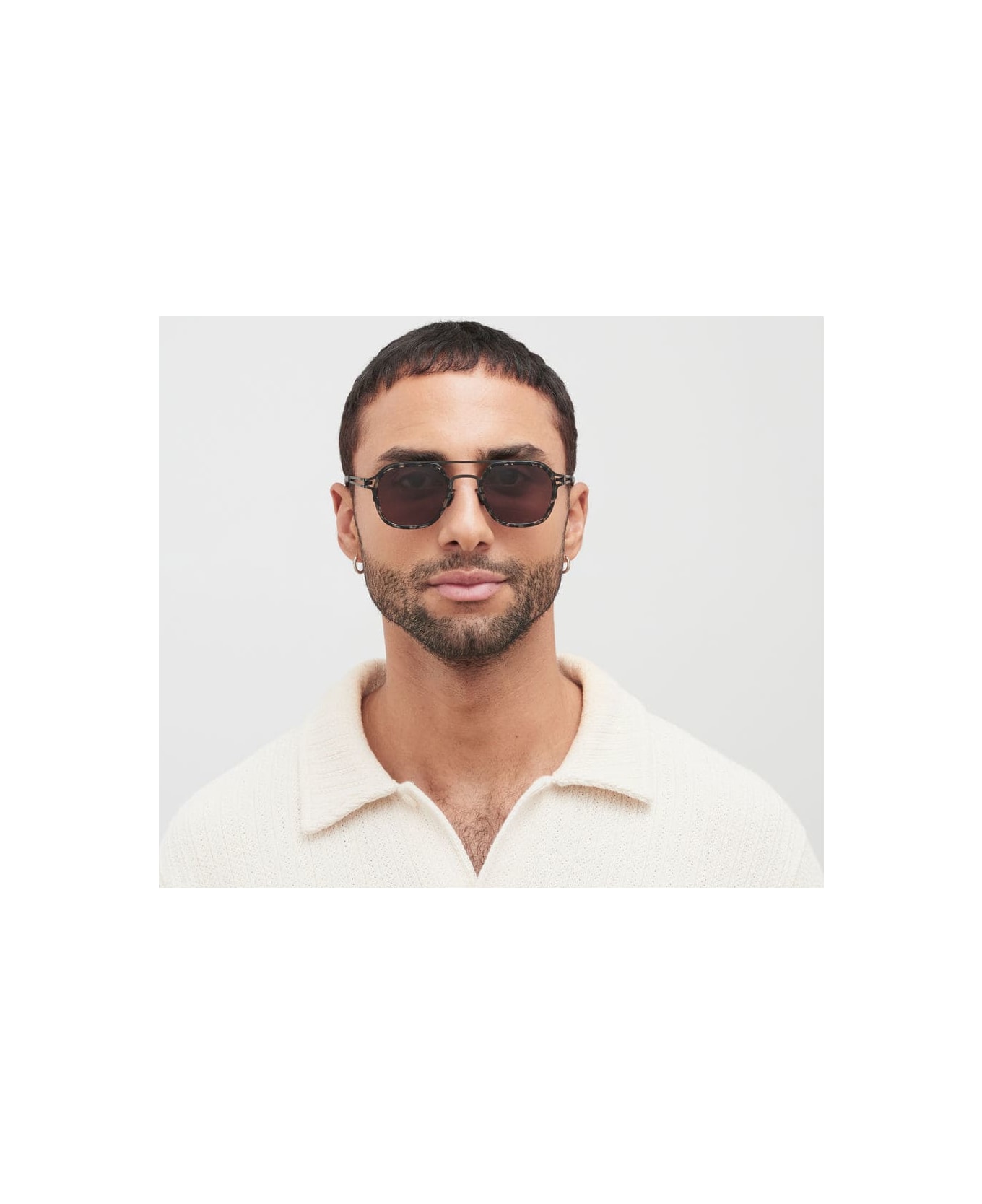 Mykita Leeland - A16 Black / Antigua Brown Sunglasses - Black