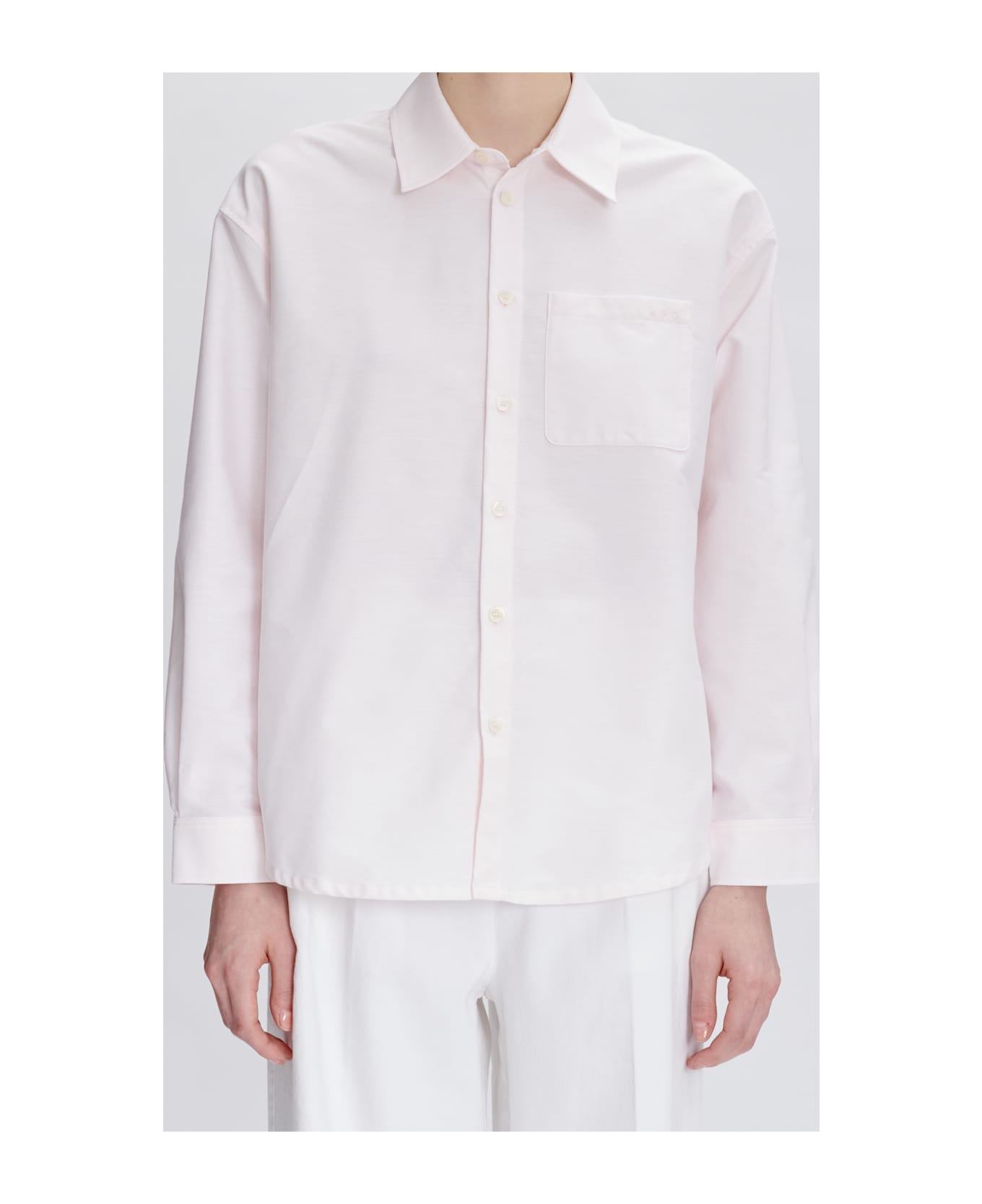 A.P.C. Chemise Boyfriend Brodee - Fab Rose Pale