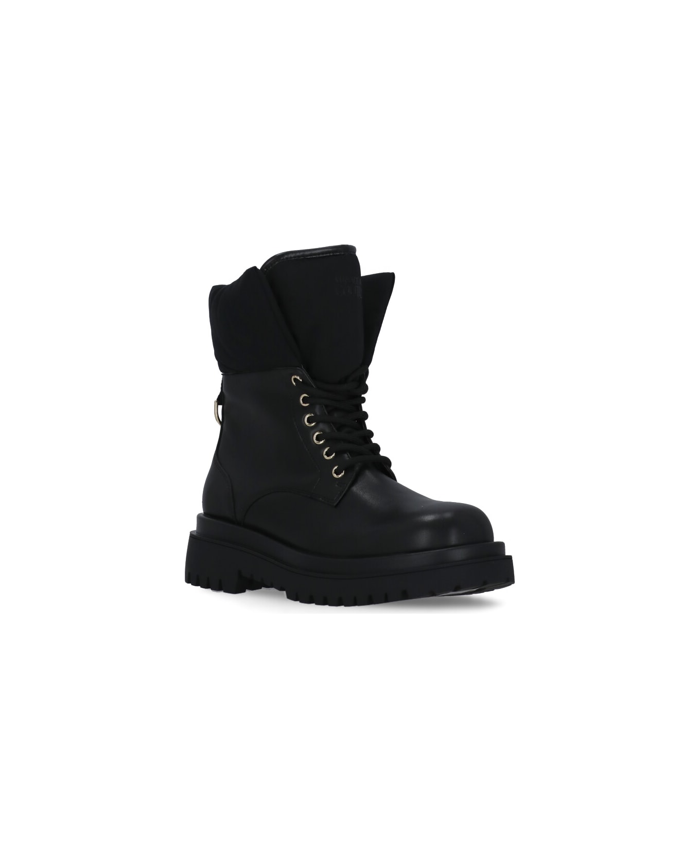 Versace Jeans Couture Ankle Boots With Padded Ends - Black