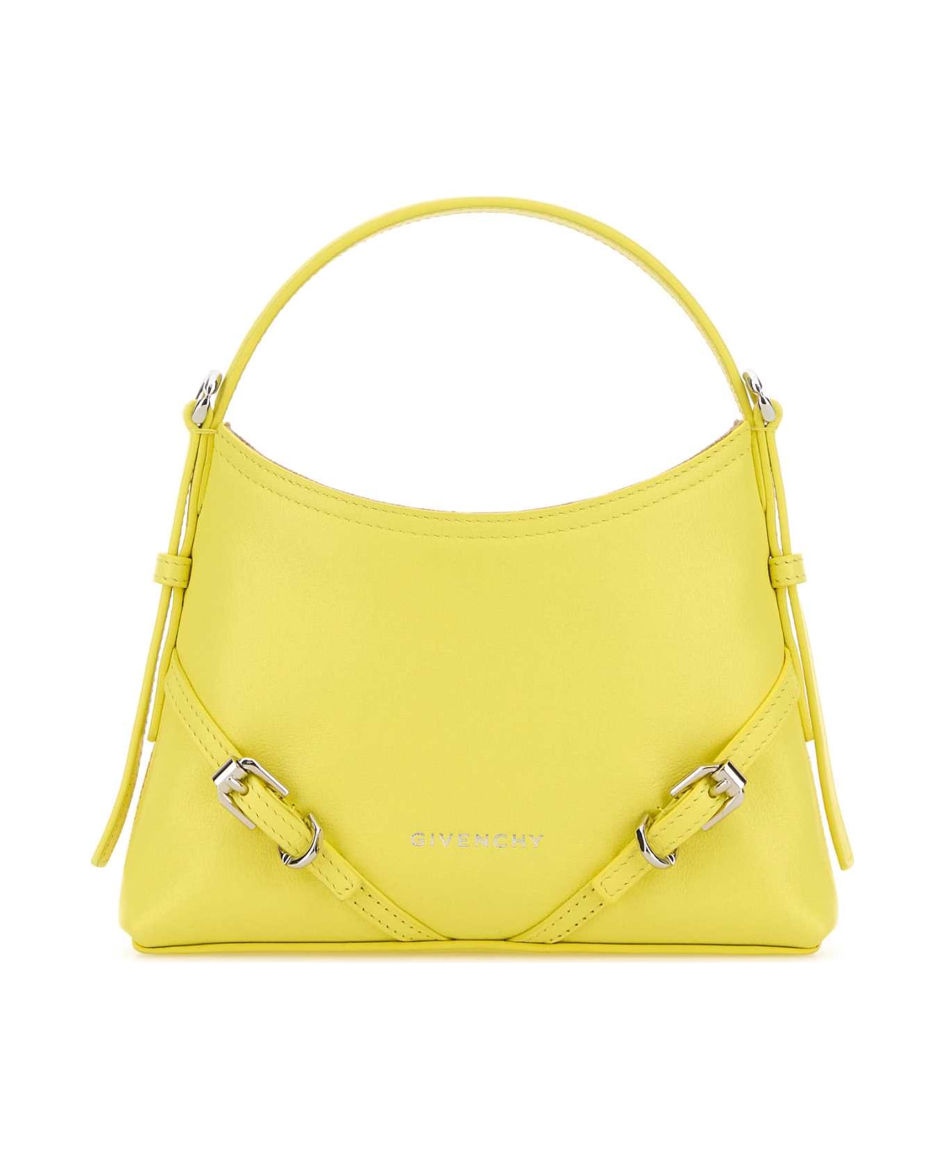 Givenchy Yellow Leather Nano Voyou Handbag - ACIDYELLOW