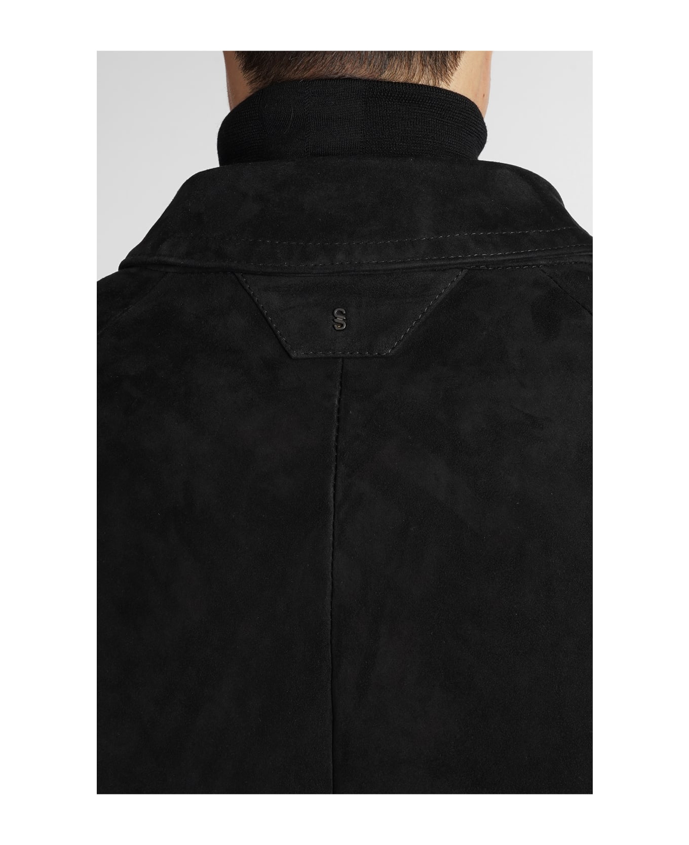 Salvatore Santoro Coat In Black Leather コート