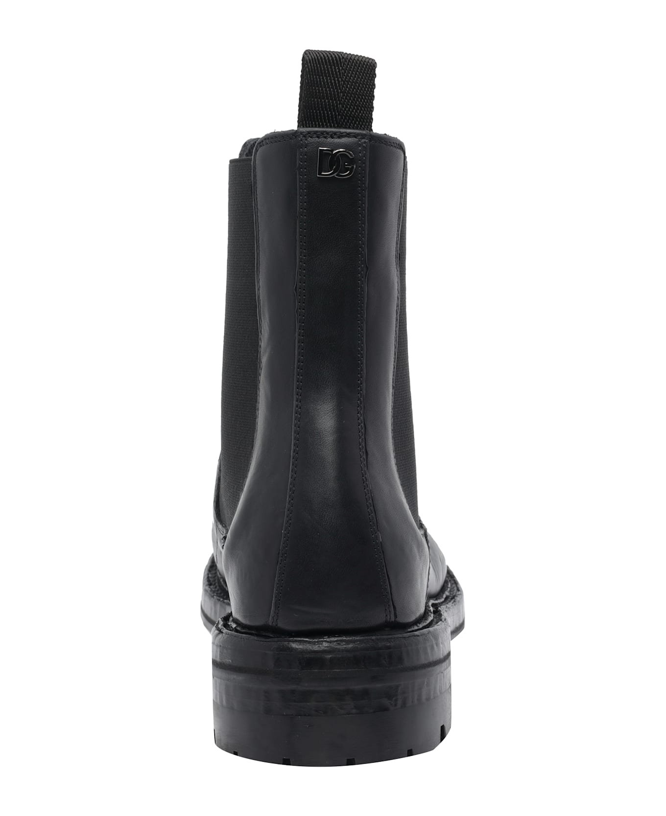 Dolce 
Gabbana Calfskin Beatles Boots - Black ブーツ