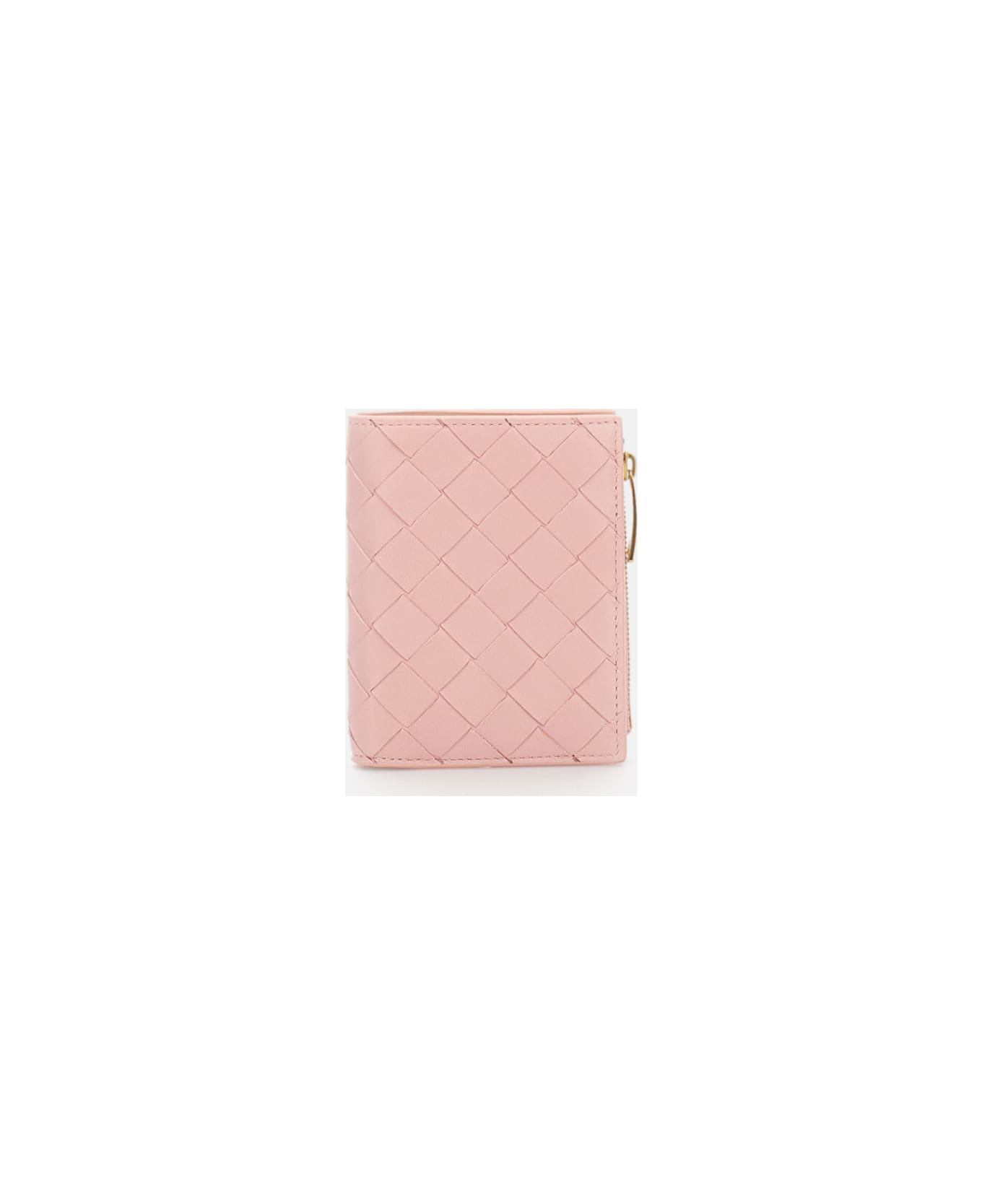 Bottega Veneta Woven Bi-fold Wallet - Pink