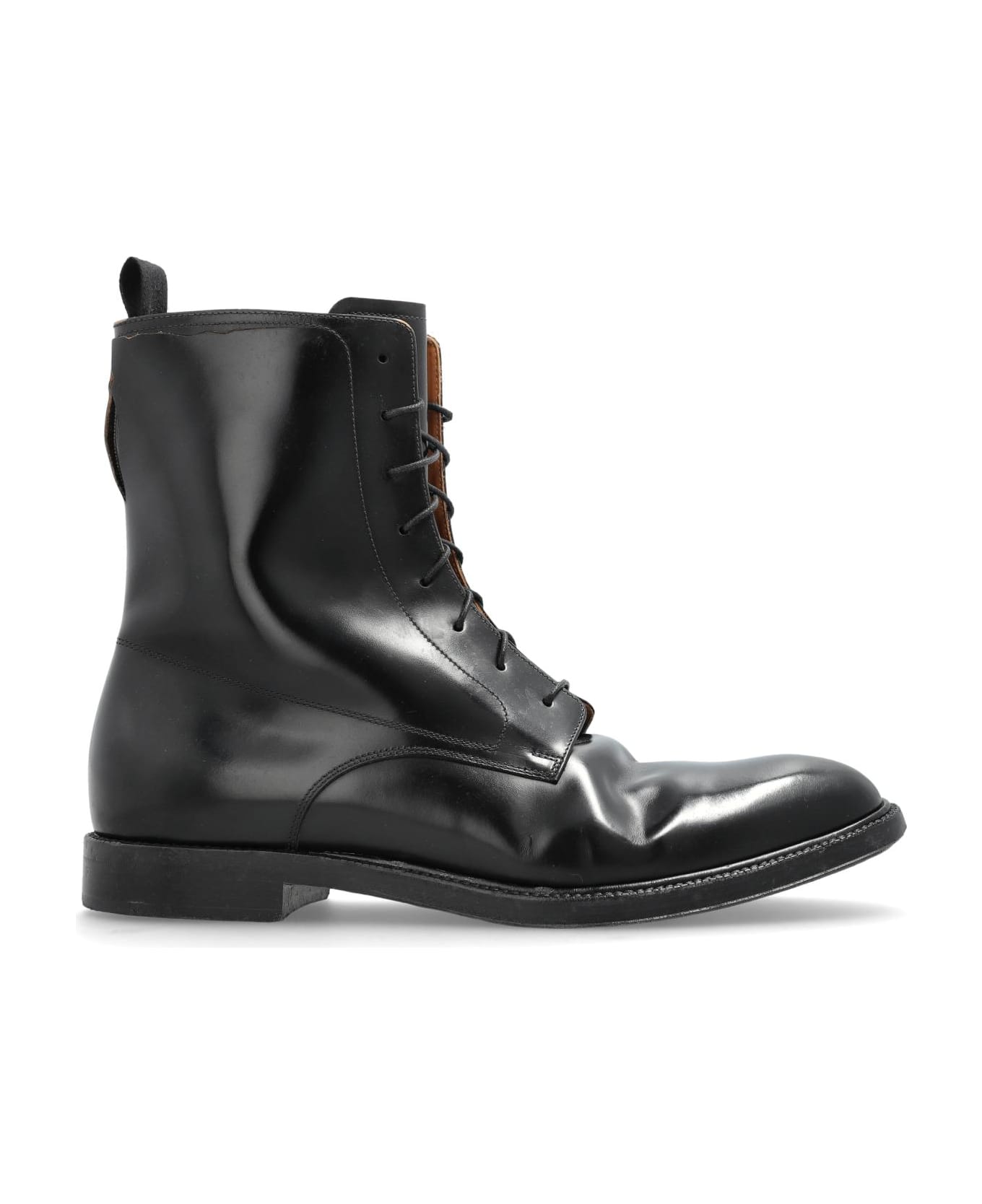 Maison Margiela Leather Ankle Boots - BLACK
