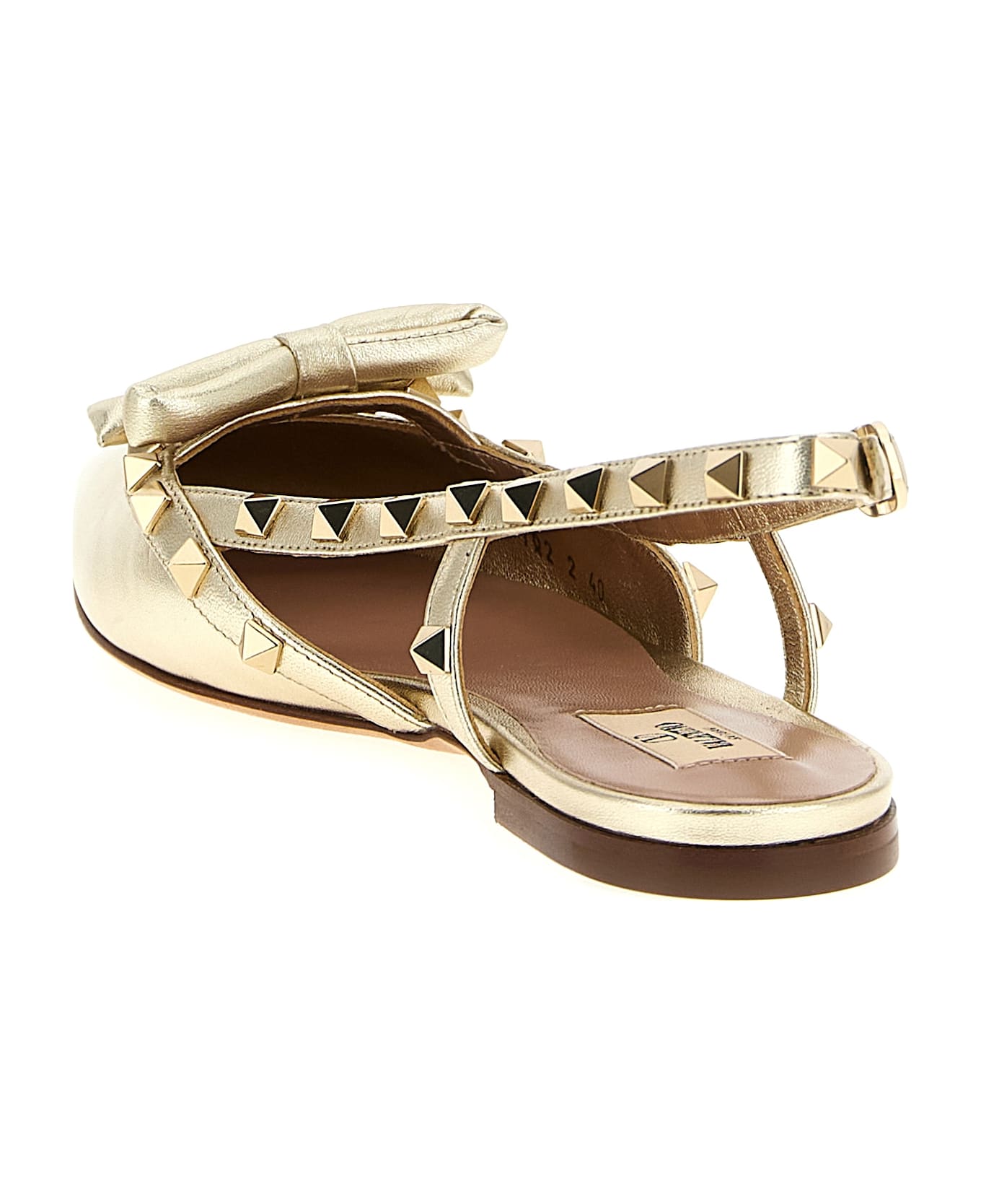 Valentino Garavani 
rockstud
 Slingback - Gold