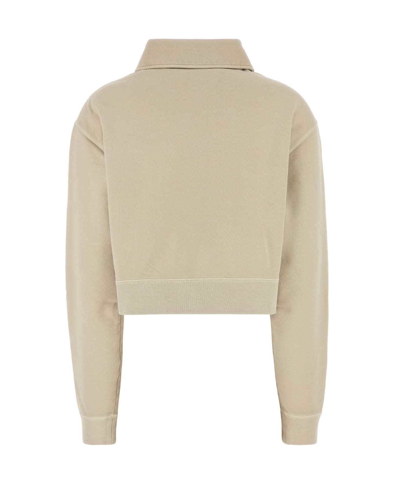 Miu Miu Beige Cotton Sweatshirt - GESSO