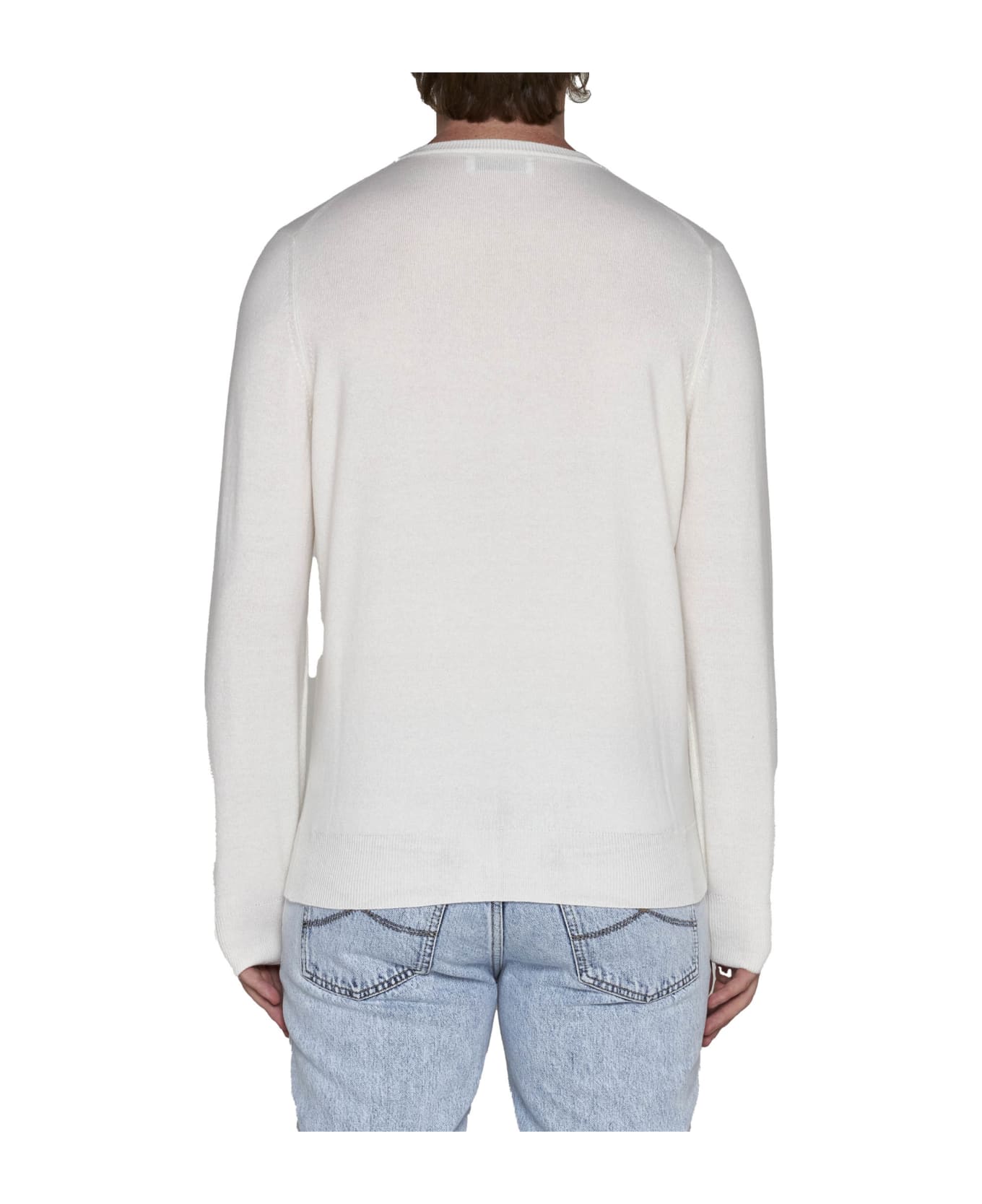 Brunello Cucinelli Cashmere Sweater - White フリース