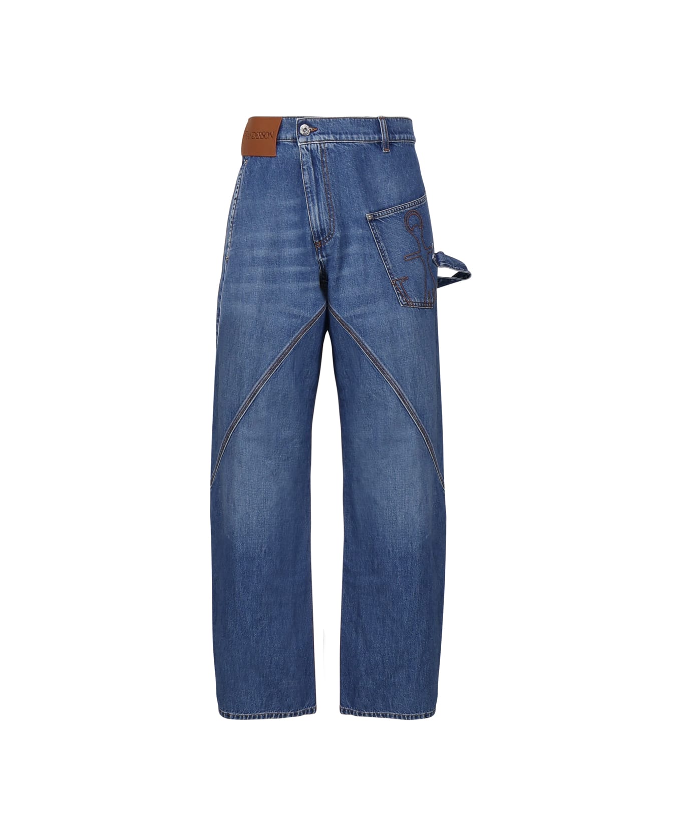 J.W. Anderson Oversized Wide Leg Jeans - Blue デニム