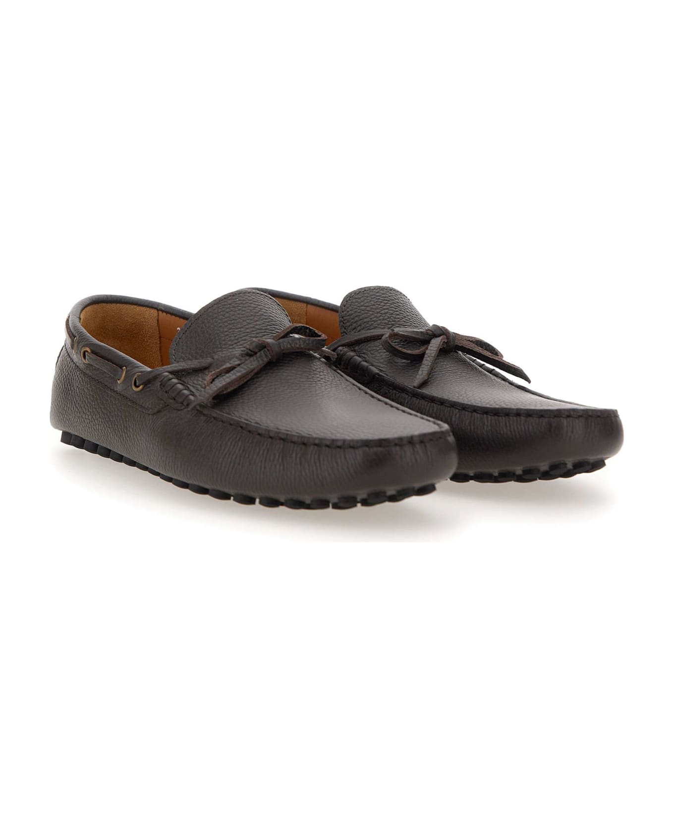 Doucal's Leather Moccasin - BROWN