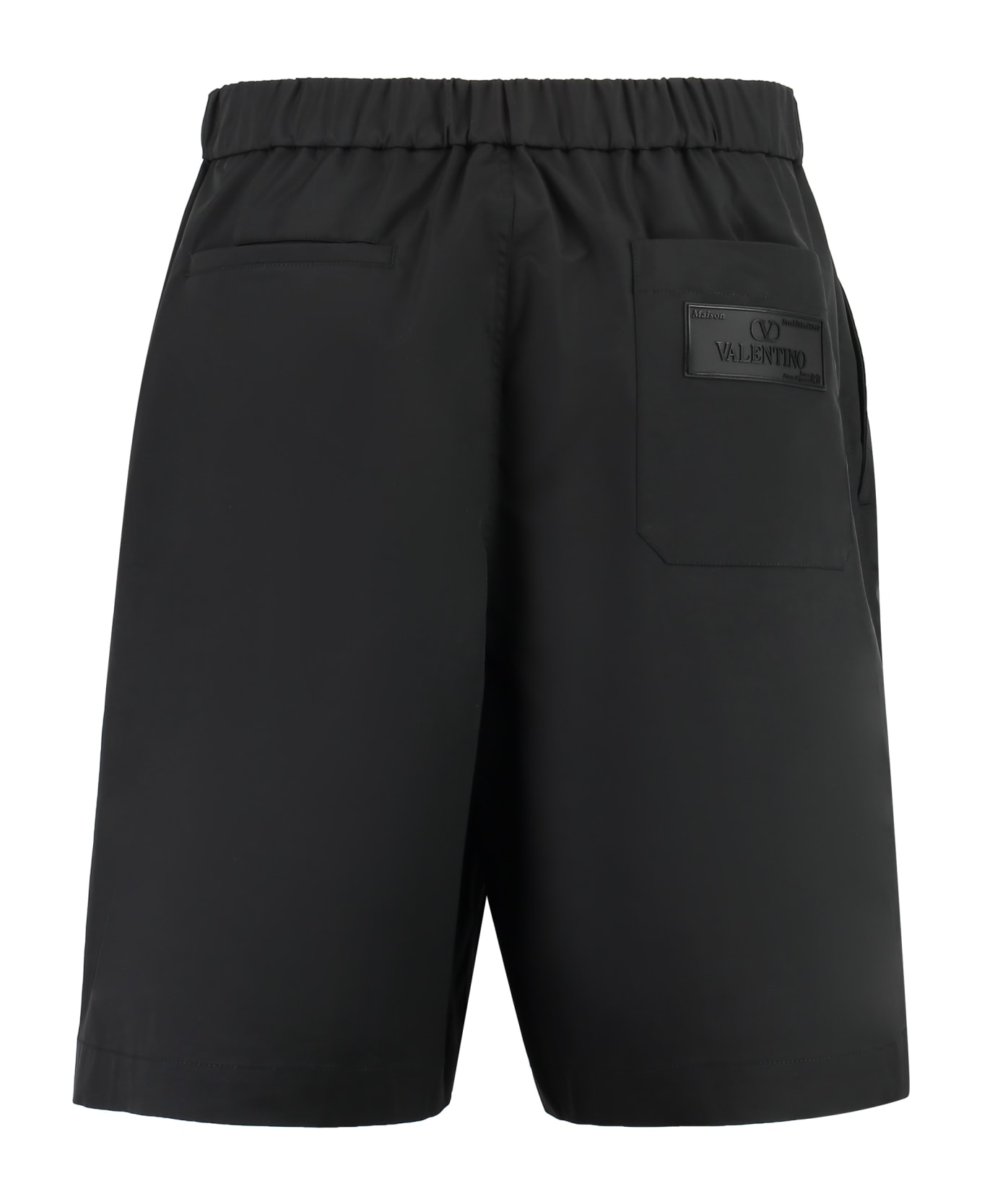 Valentino pink Nylon Bermuda Shorts - black