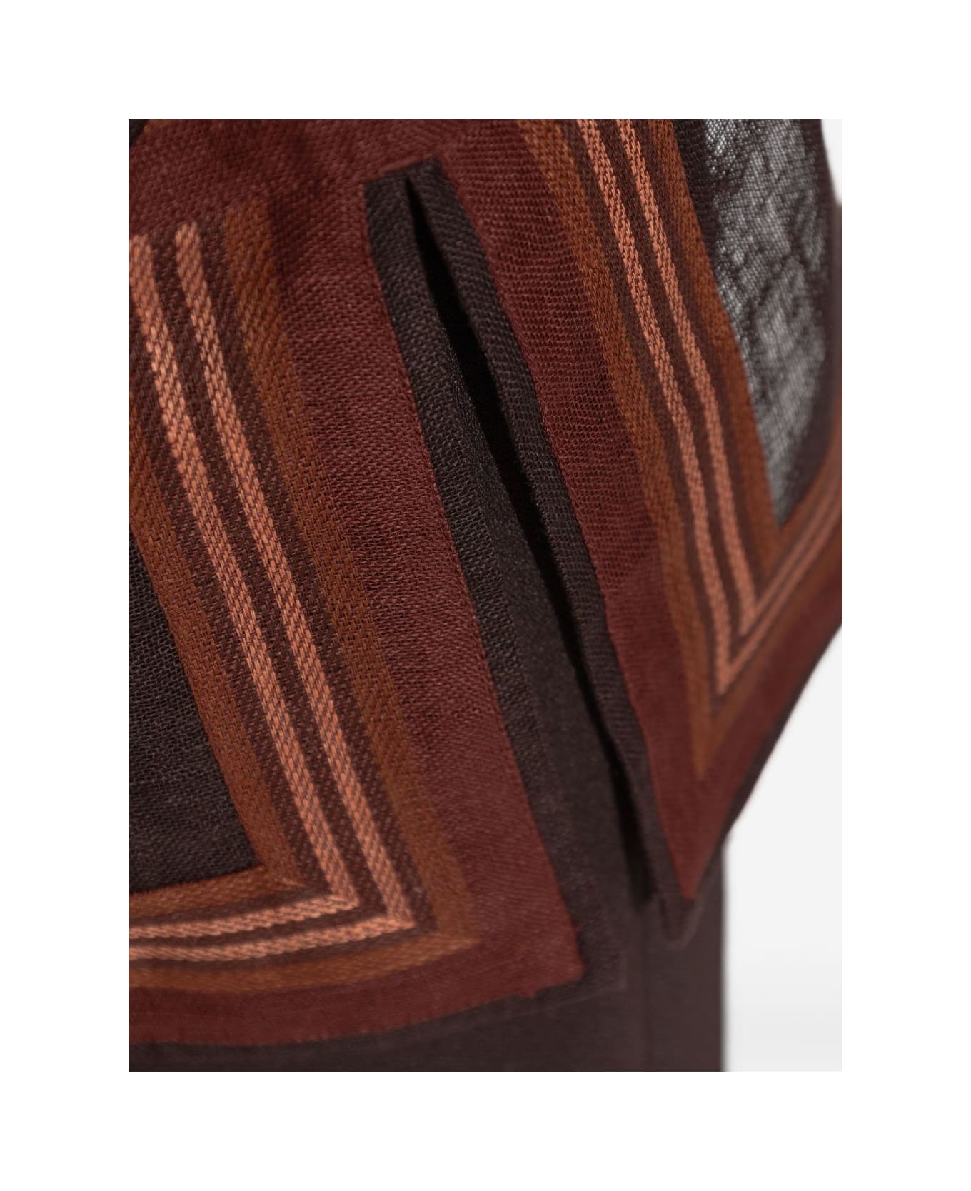 Tory Burch Linen Striped Tunic - Brown