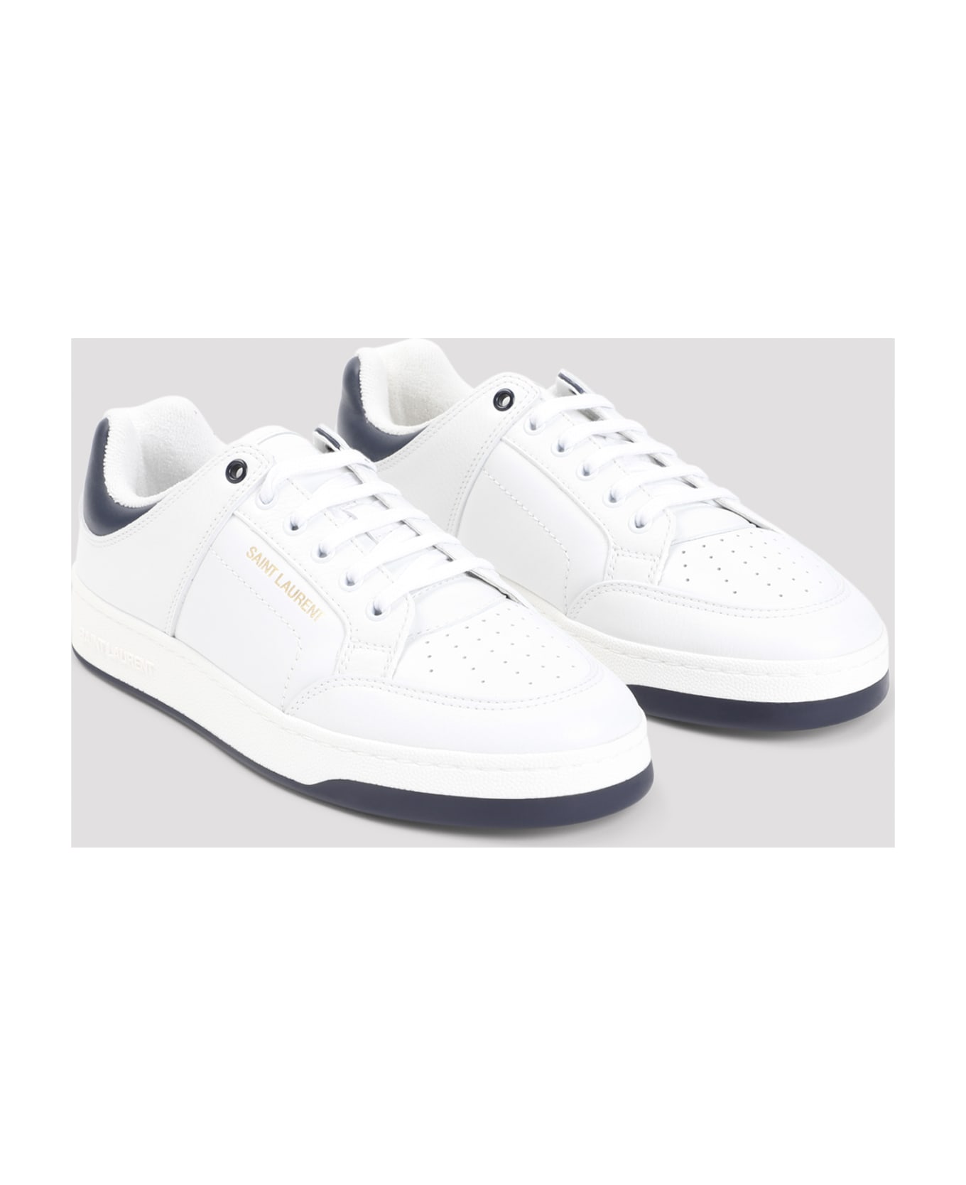 Saint Laurent Sl/61 Lace-up Sneakers - Bla Opt Bla Opt Nort