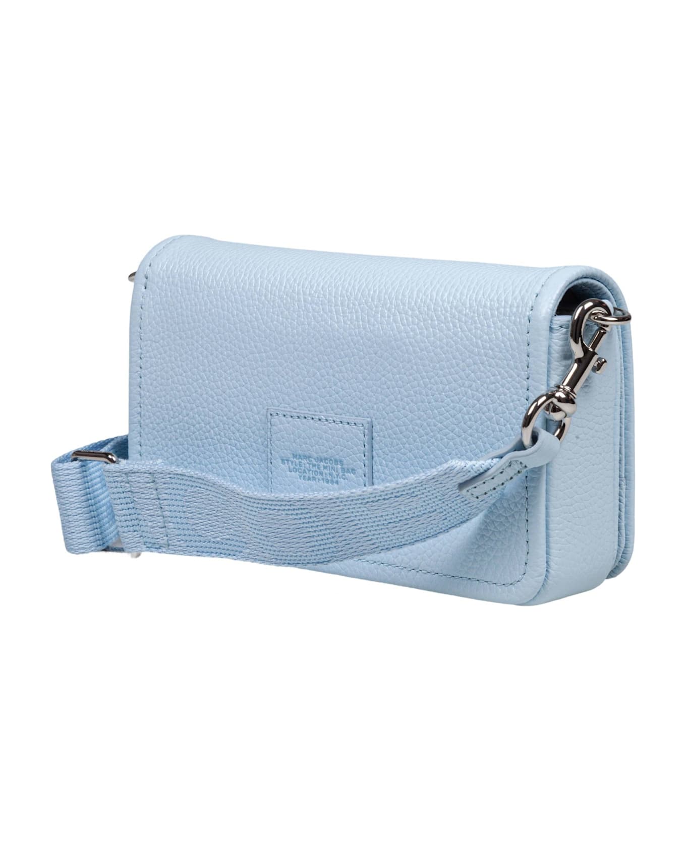 Marc Jacobs The Mini Bag In Leather Color Light Blue - Blue Cloud