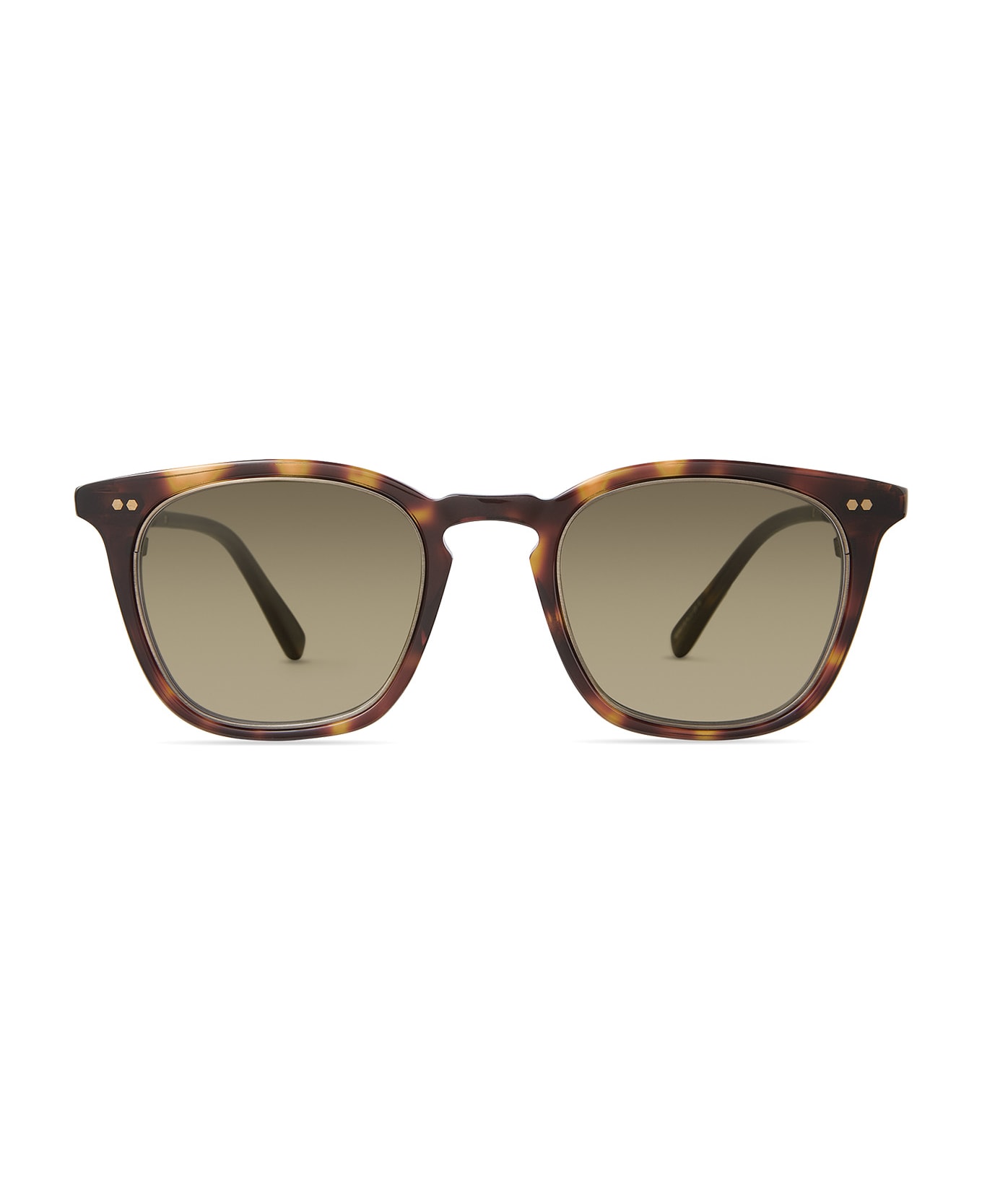 Mr. Leight Getty Ii S Honu Tortoise-antique Gold Sunglasses - Vogue Vo5333s Dark Havana Sunglasses