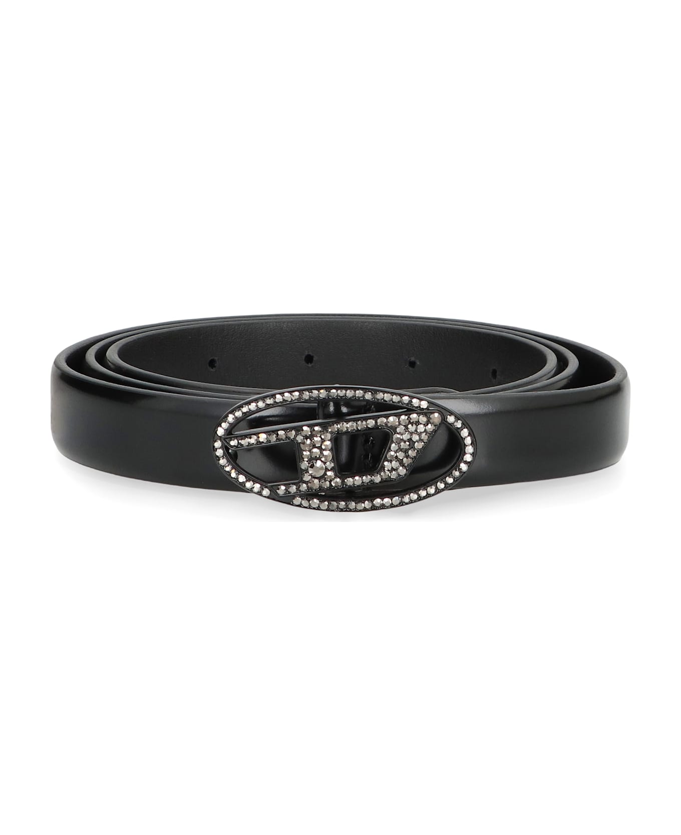 Diesel B-1dr Leather Belt - black