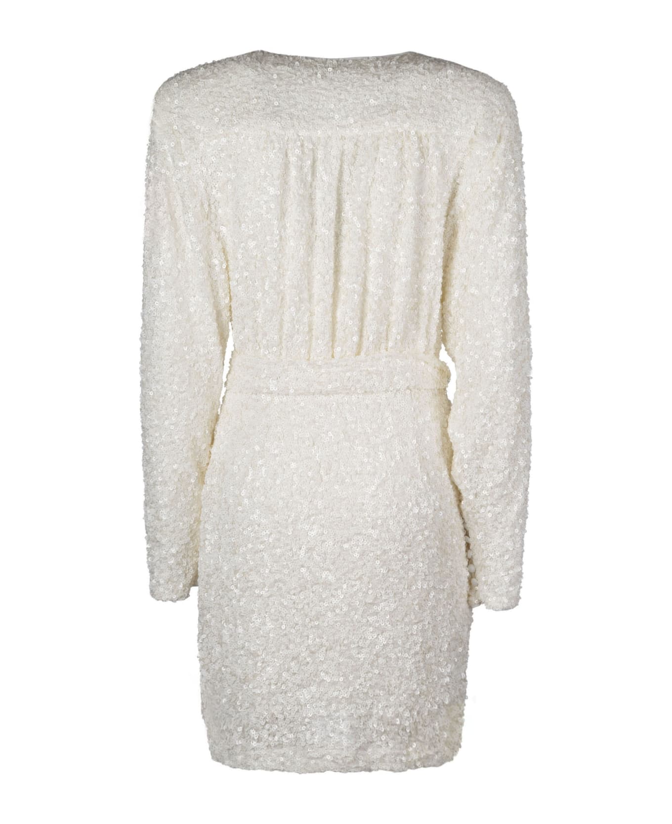 Rotate by Birger Christensen Wrap Dress - White