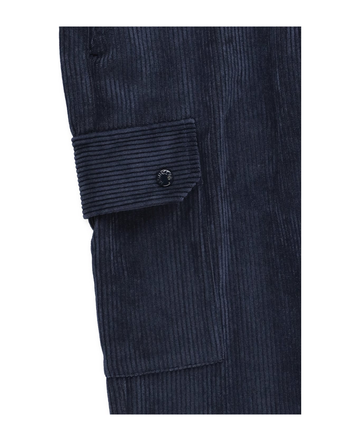 Moncler Corduroy Cargo Trousers - Blue