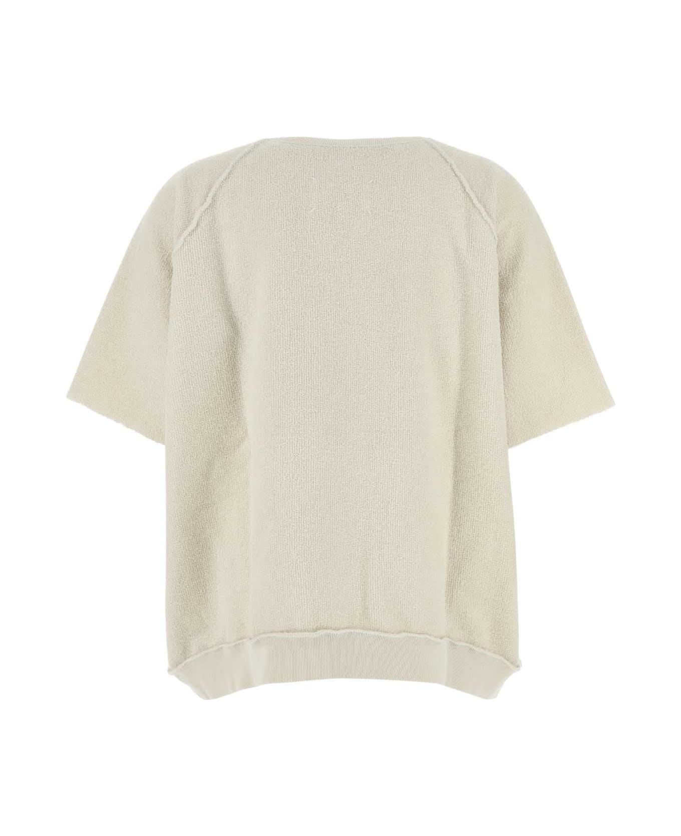 Maison Margiela Ivory Cotton Oversize T-shirt - ECRU