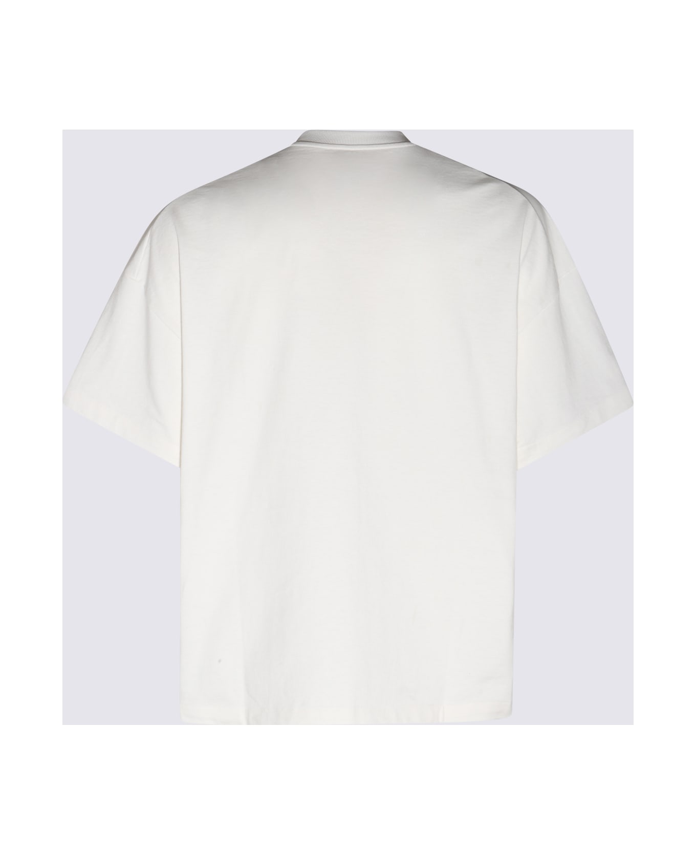 Jil Sander White Cotton T-shirt - PORCELAIN