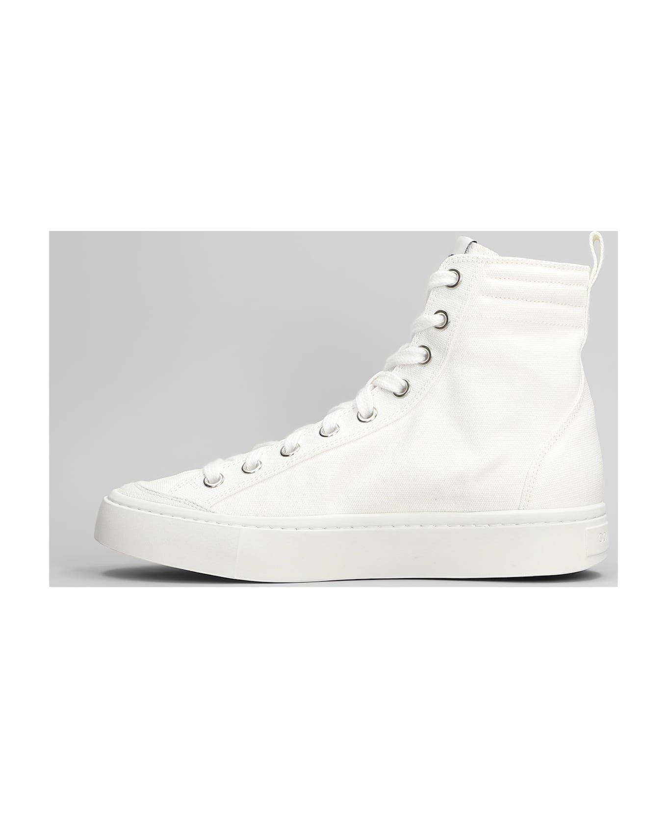 Courrèges Sneakers In White Fabric - white