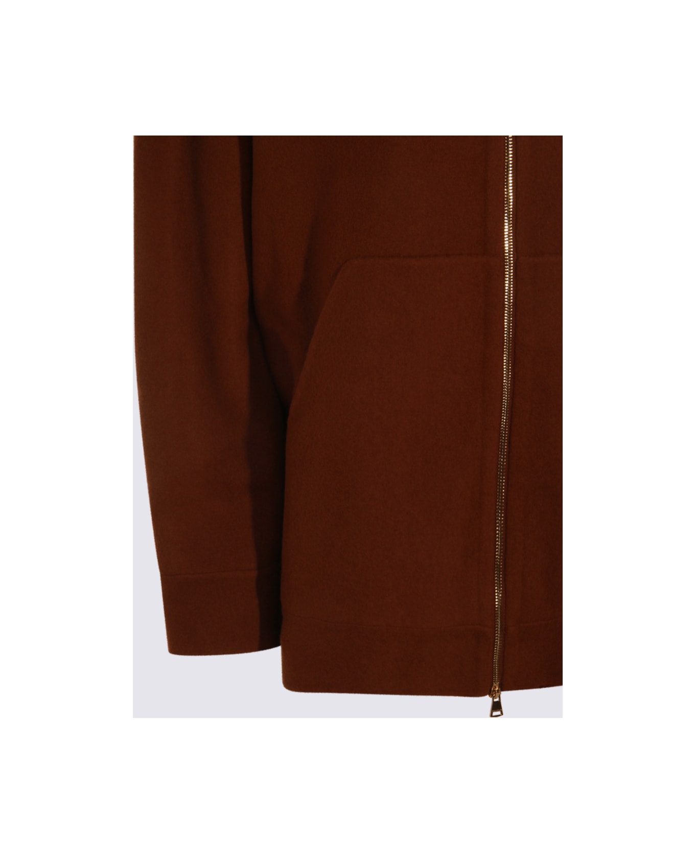 Max Mara Brown Wool Etuania Sweatshirt - Grey