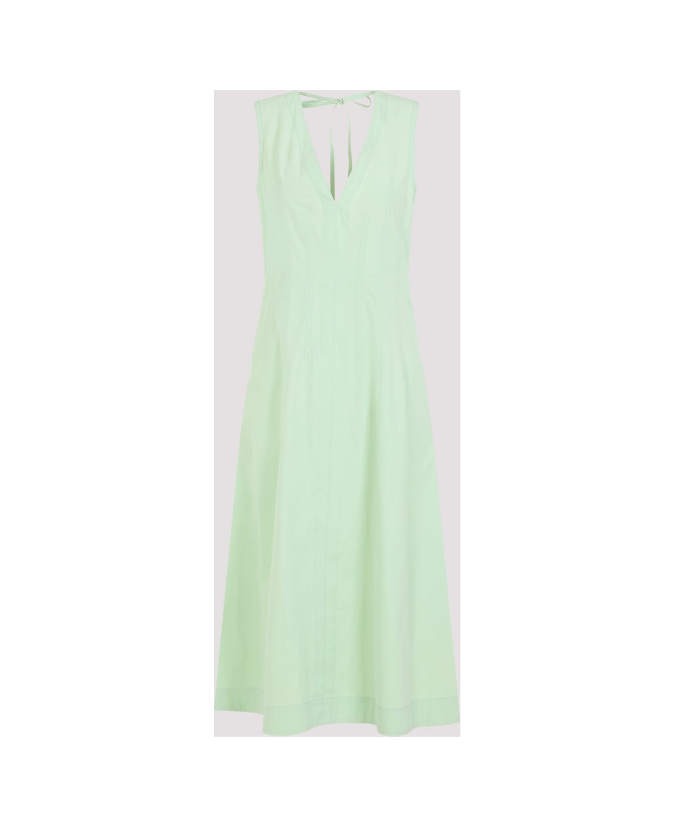 Bottega Veneta Compact Cotton Midi Dress - Fresh Mint