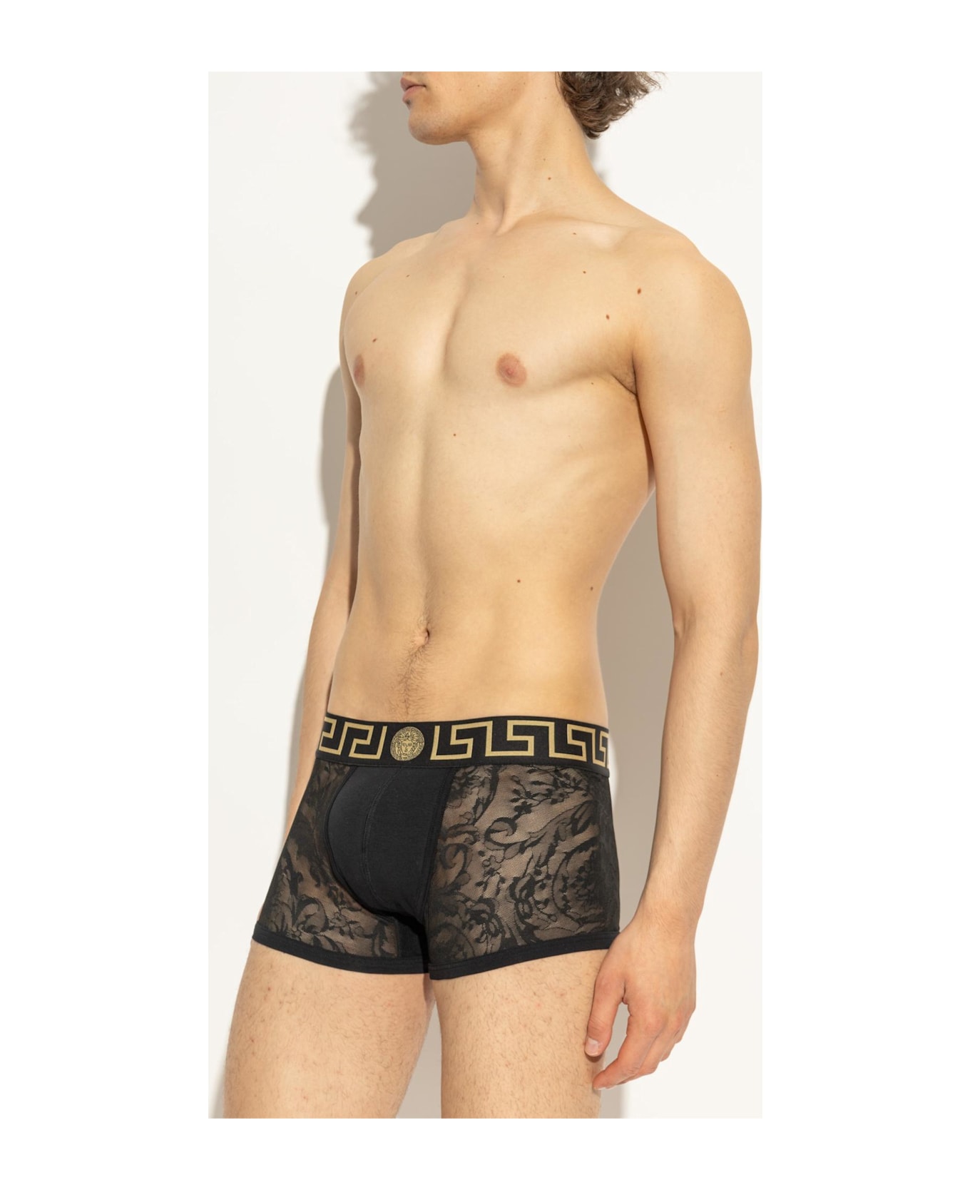 Versace Lace Boxers - Black