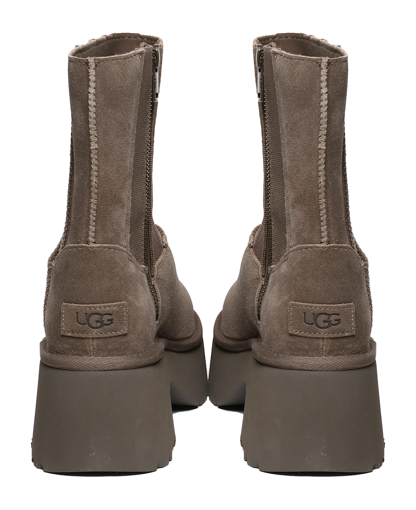 UGG Twin Seam New Heights Boots In Suede - HICKORY