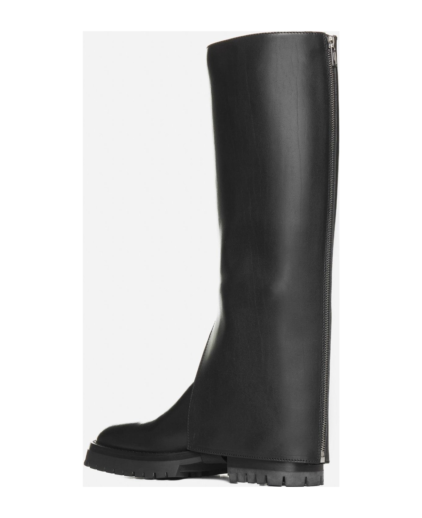Ann Demeulemeester Jay Leather Boots - BLACK