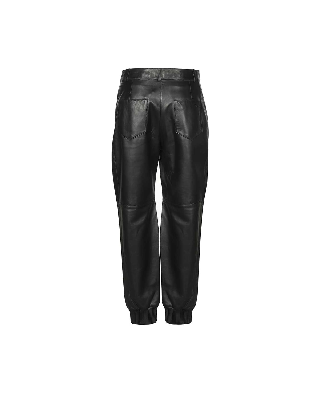 Karl Lagerfeld Leather Pants - black