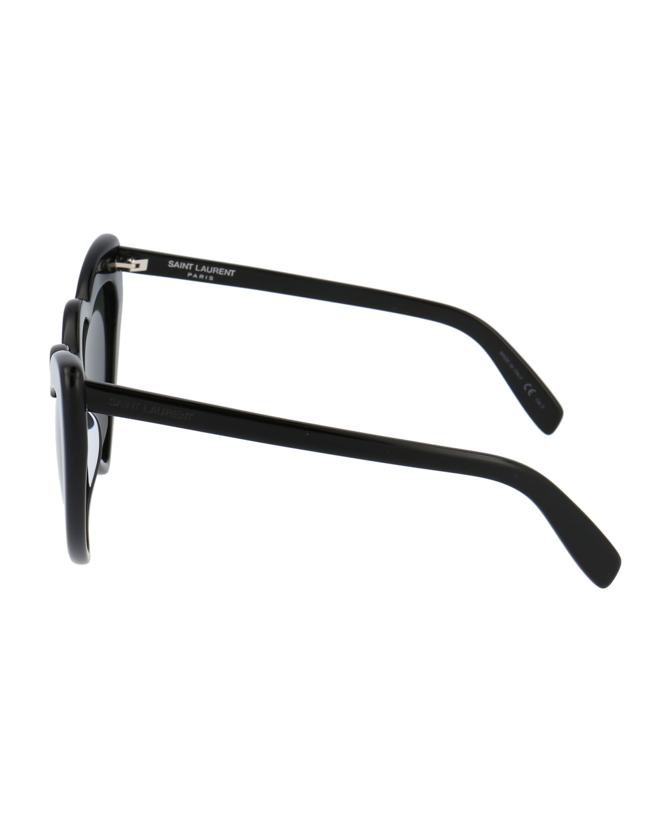 Saint Laurent Eyewear Sl 181 Loulou Sunglasses - 001 BLACK BLACK GREY サングラス