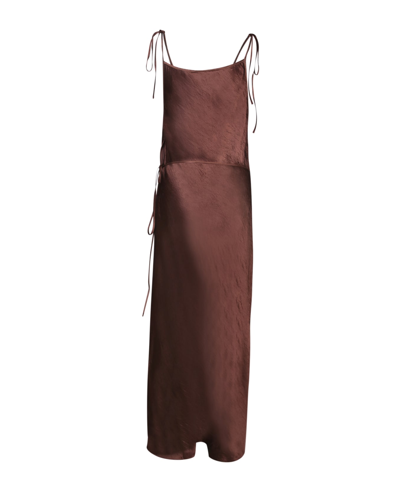 Acne Studios Drapared Dress - Brown ワンピース＆ドレス