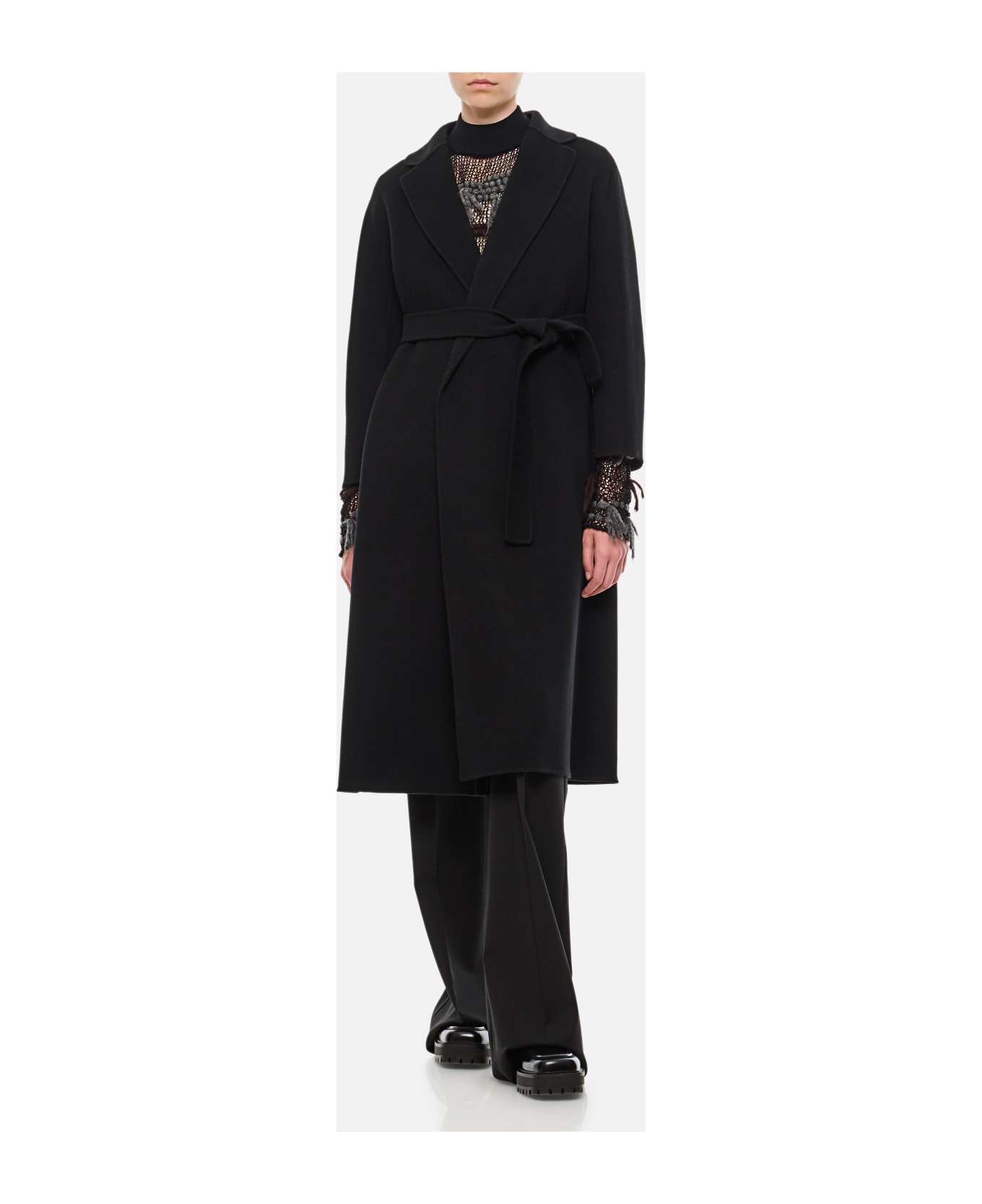 
S Max Mara Esturia Coat - Black