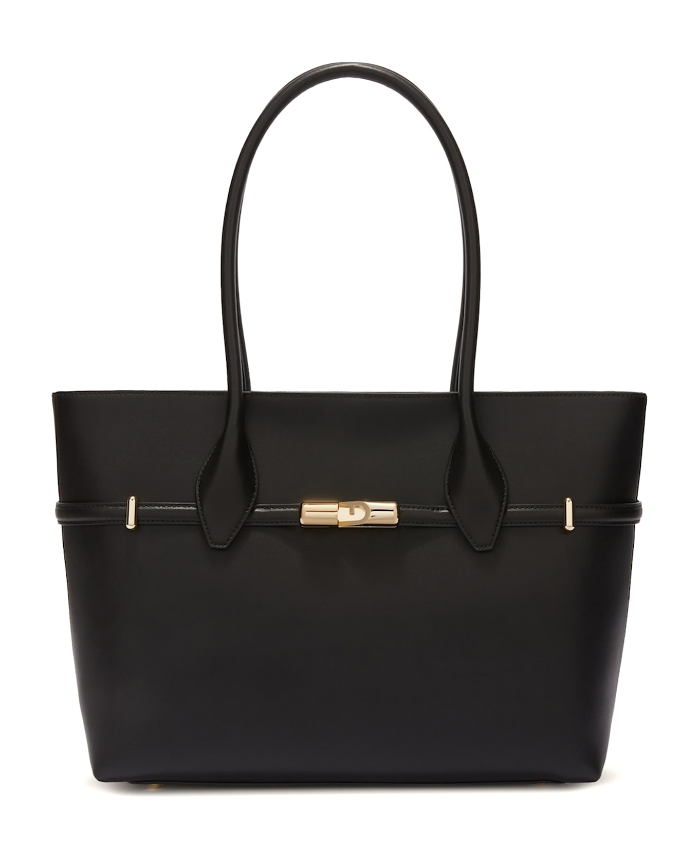 Furla Goccia L Shopping Bag - Black