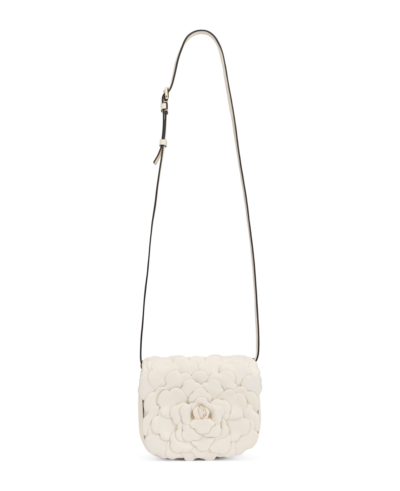 Valentino Garavani Shoulder Bag In Leather - Ivory
