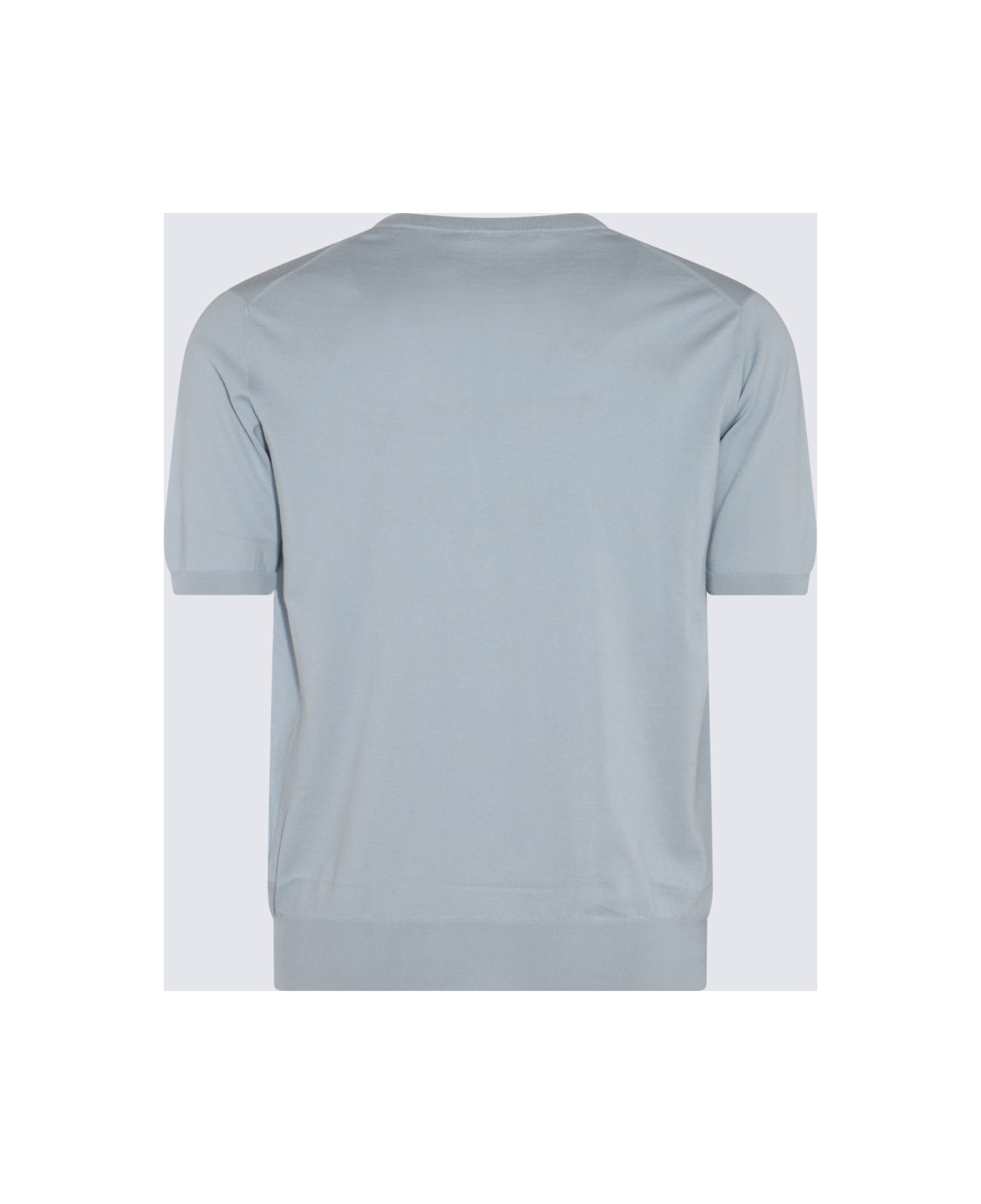 Cruciani Light Blue Cotton T-shirt - Cielo シャツ
