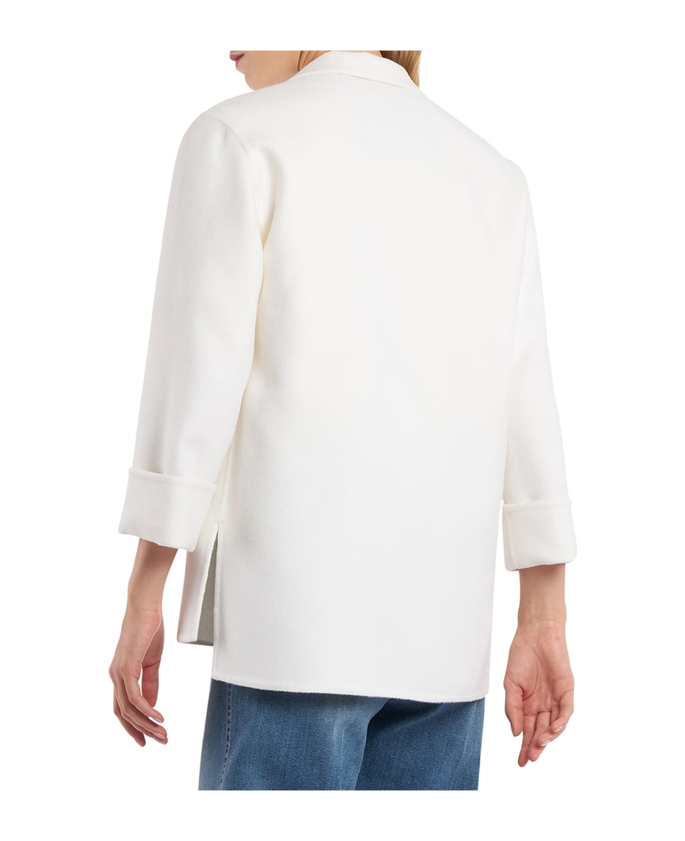Kiton Jacket Cashmere - WHITE