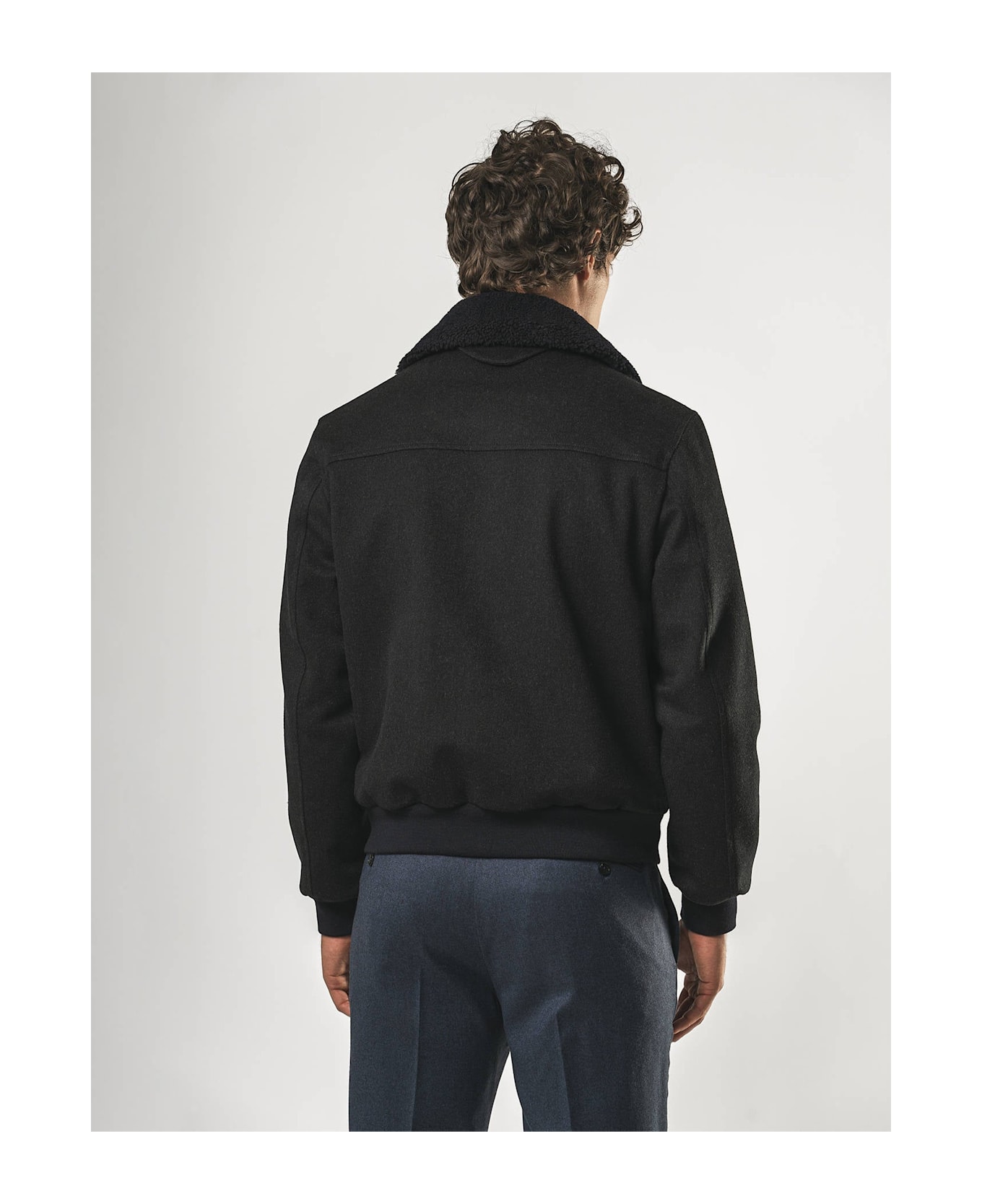 Larusmiani Aviator Jacket Transatlantic Jacket - MidnightBlue