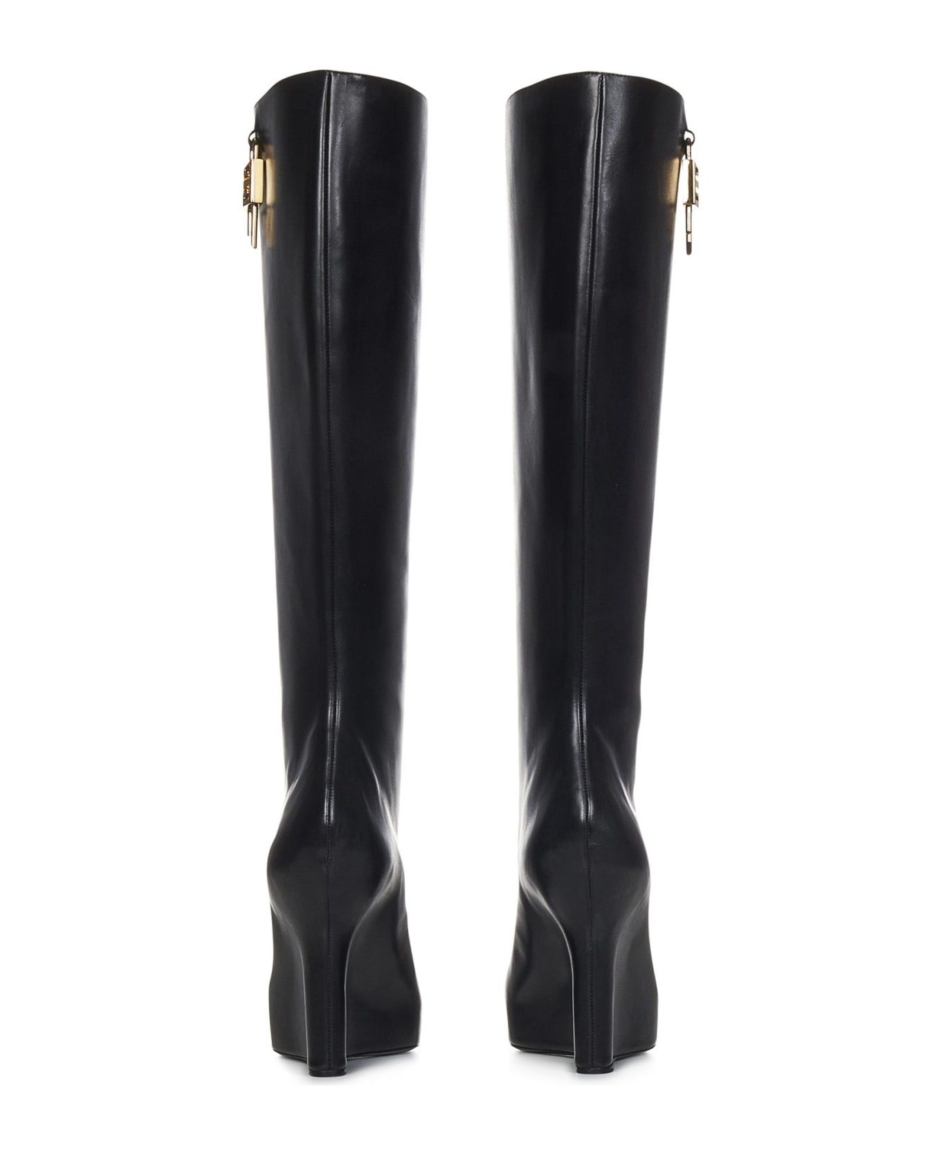 Givenchy G-lock Leather Boots - Black