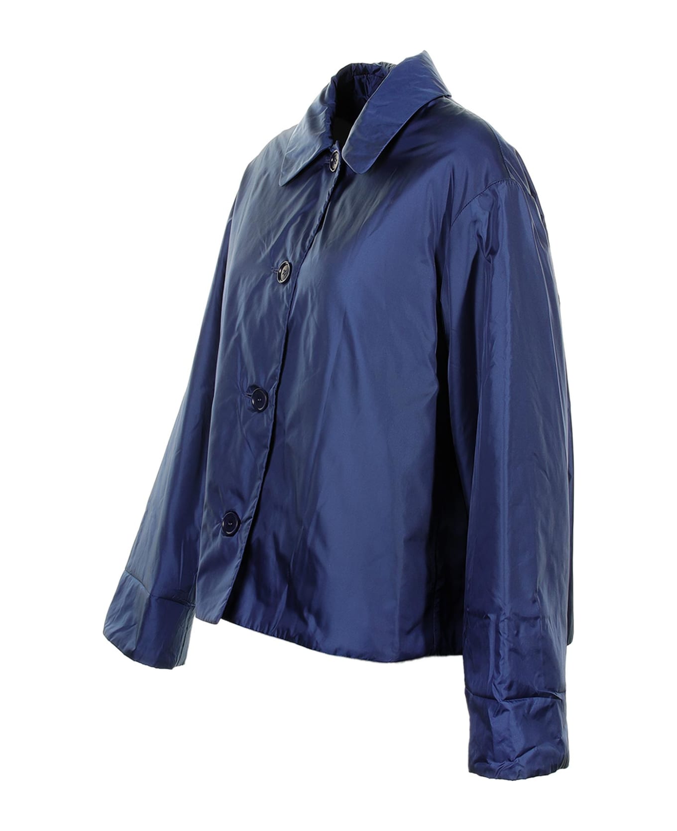 Aspesi Blue Jacket With Buttons - BLUETTE