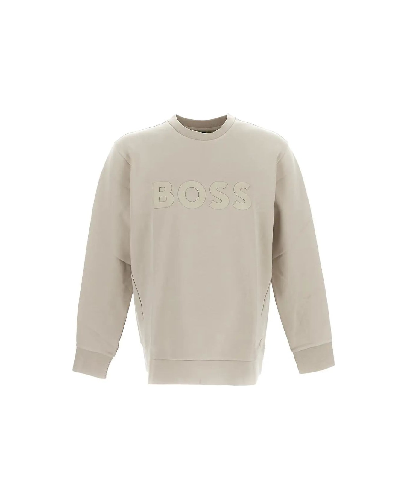 Hugo Boss Logo Sweatshirt - Beige フリース