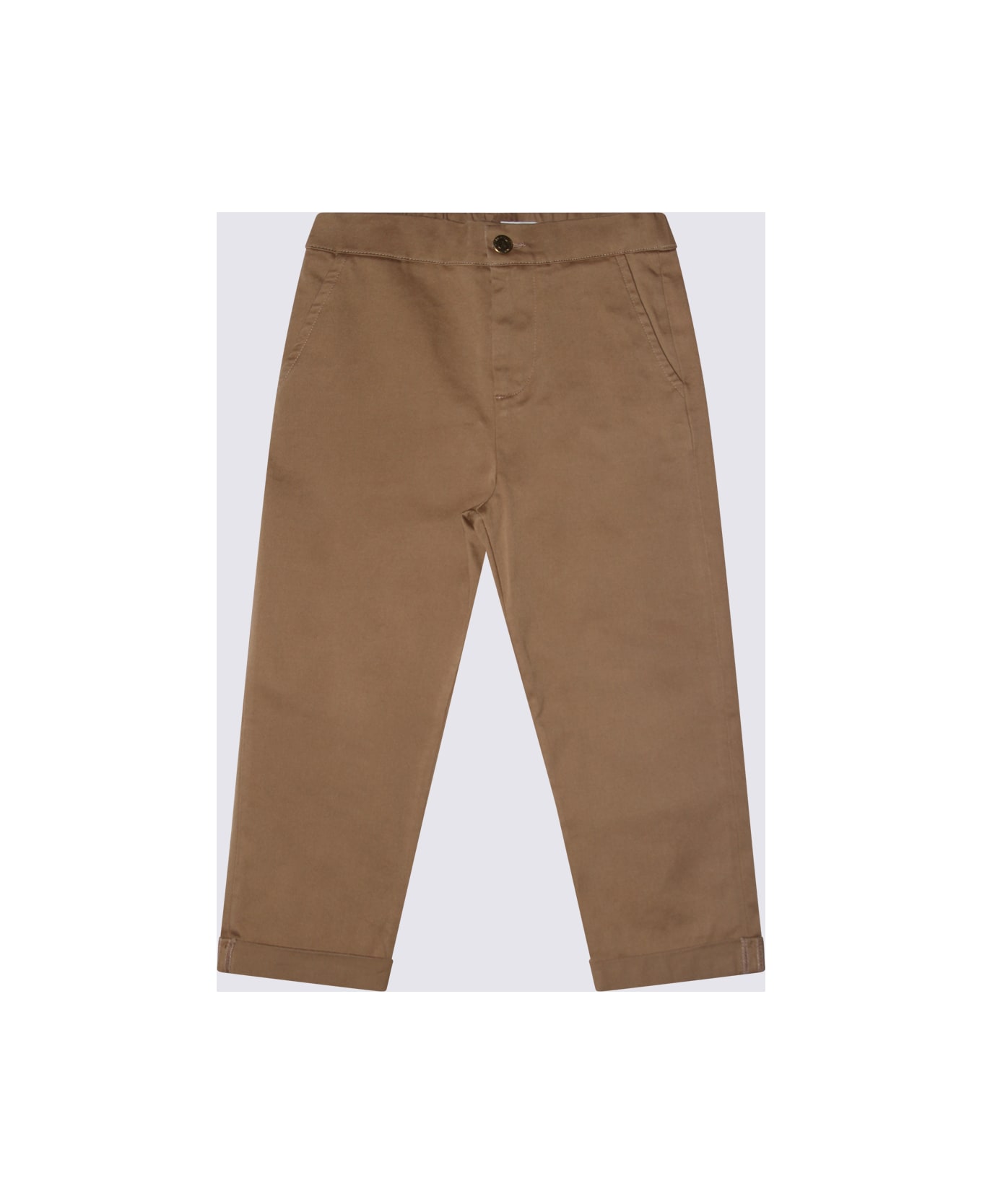 Golden Goose Caramel Cotton Stretch Pants - Brown