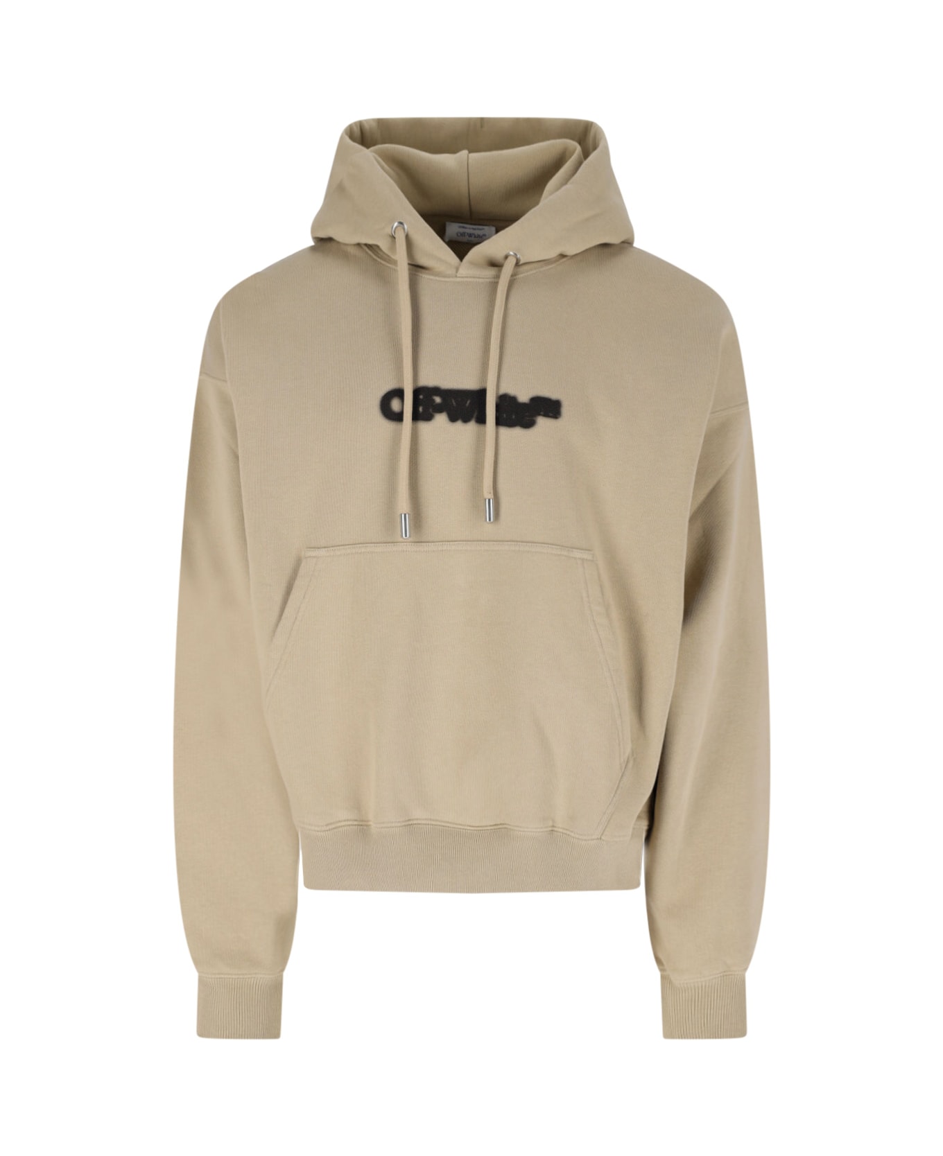 Off-White "spray Arrow" Hoodie - Beige
