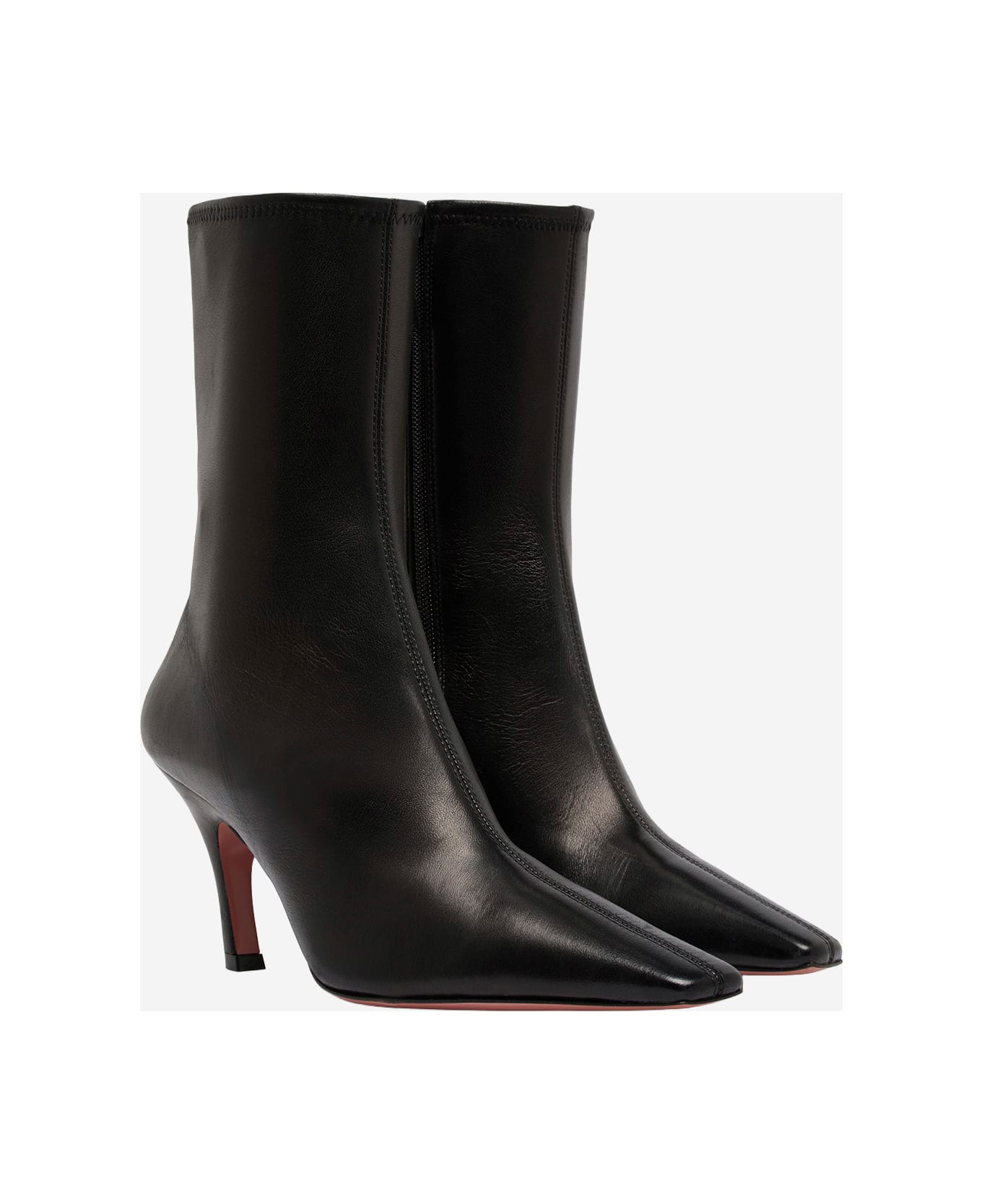 Amina Muaddi Jamie Stretch Bootie 80 Ankle Boots - Black
